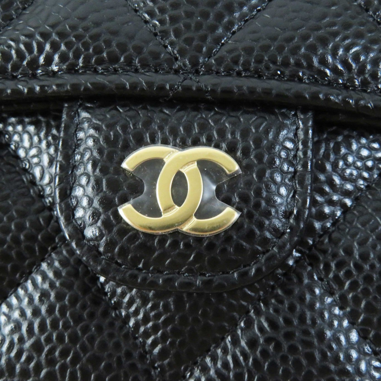 Chanel Classic Long Flap Wallet Caviar Skin