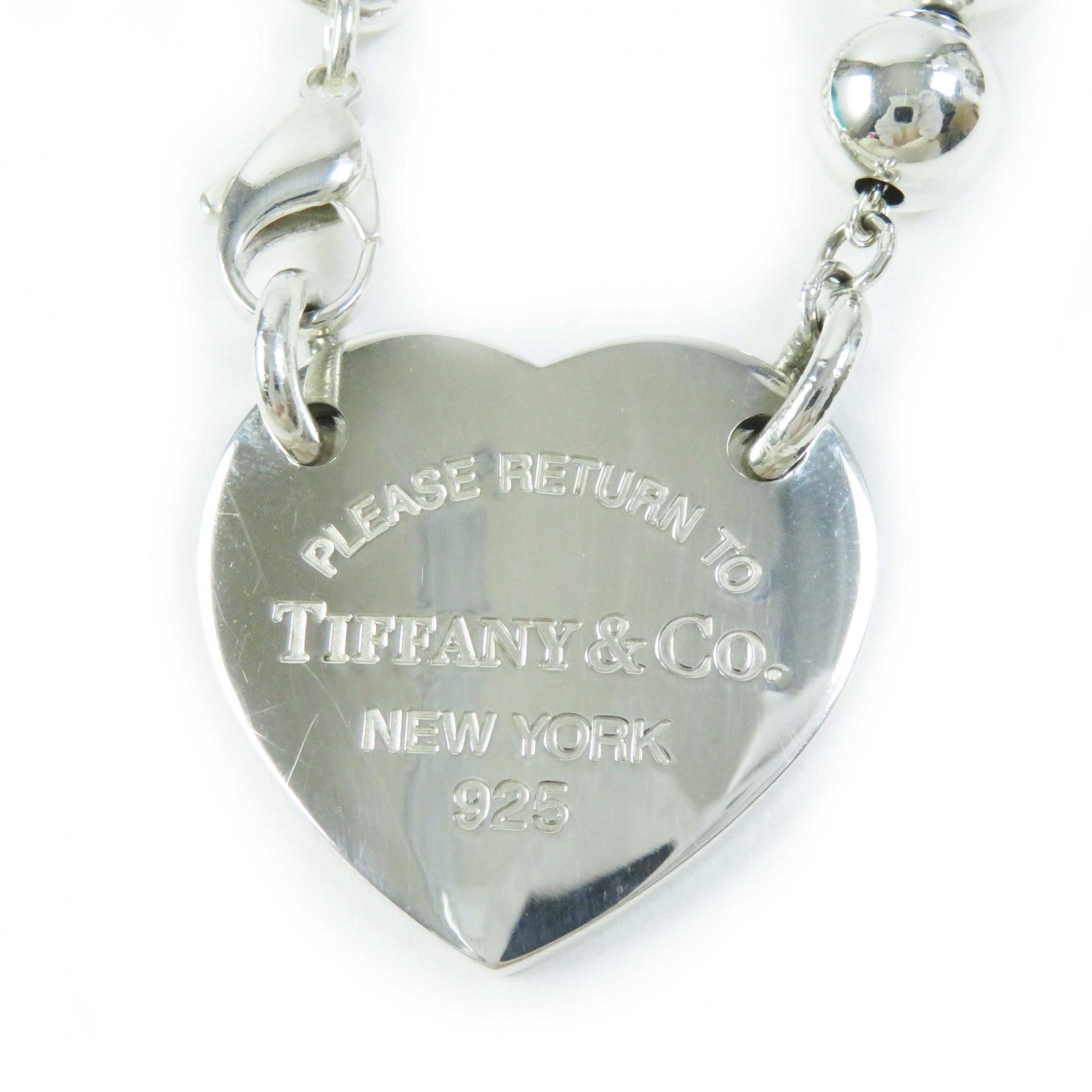 Tiffany & Co Heart Tag Wrap Necklace AG925