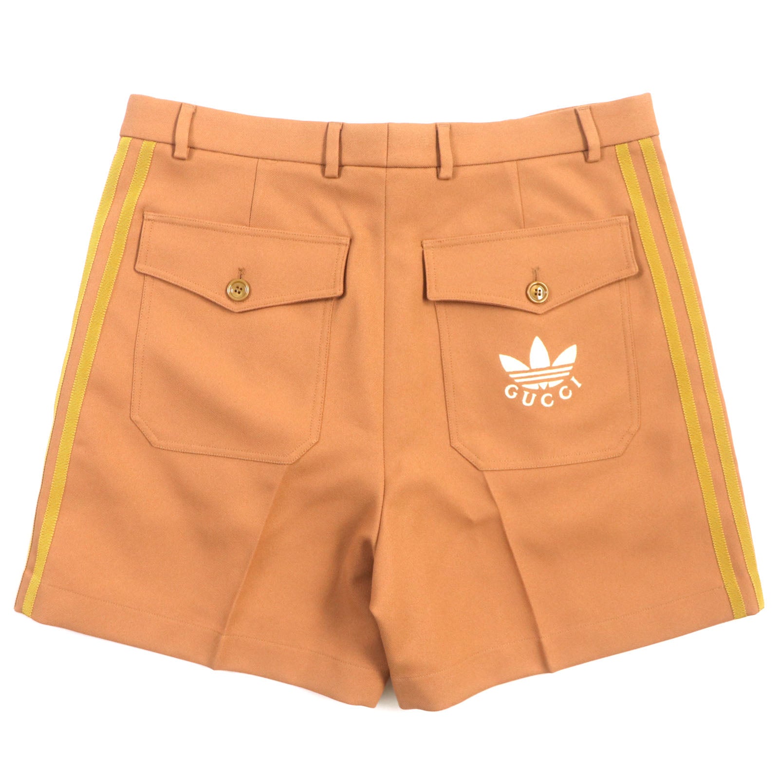 Gucci Adidas Polyester Logo Shorts Brown