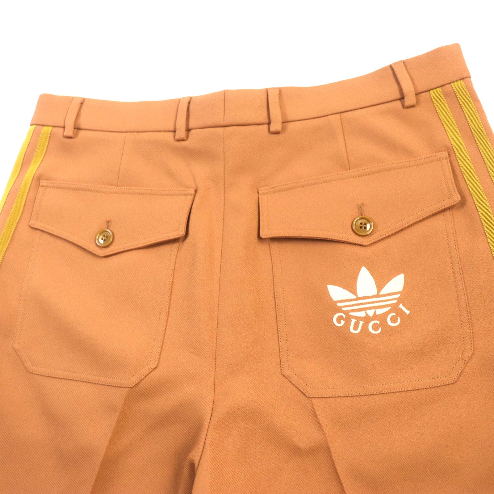 Gucci Adidas Polyester Logo Shorts Brown