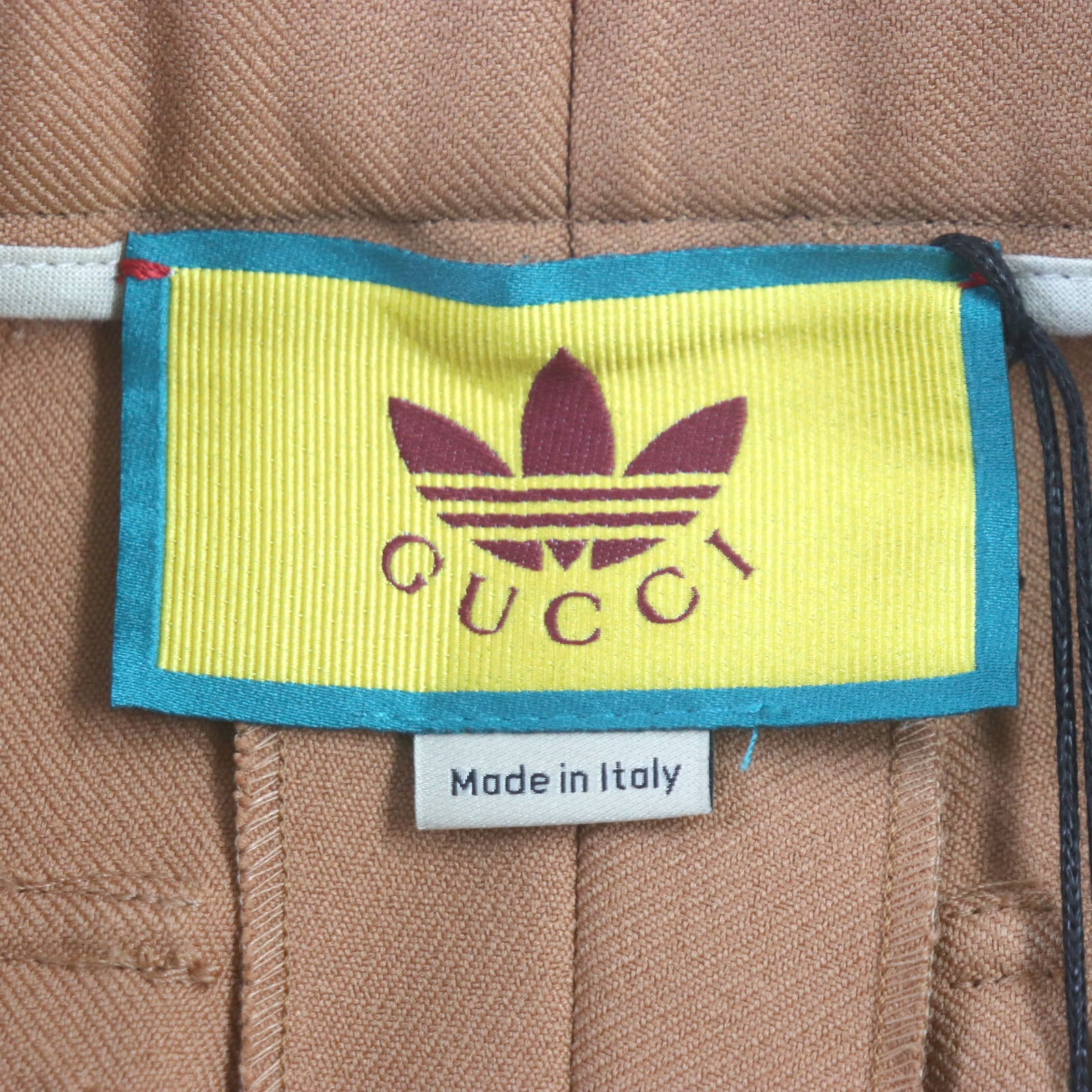 Gucci Adidas Polyester Logo Shorts Brown