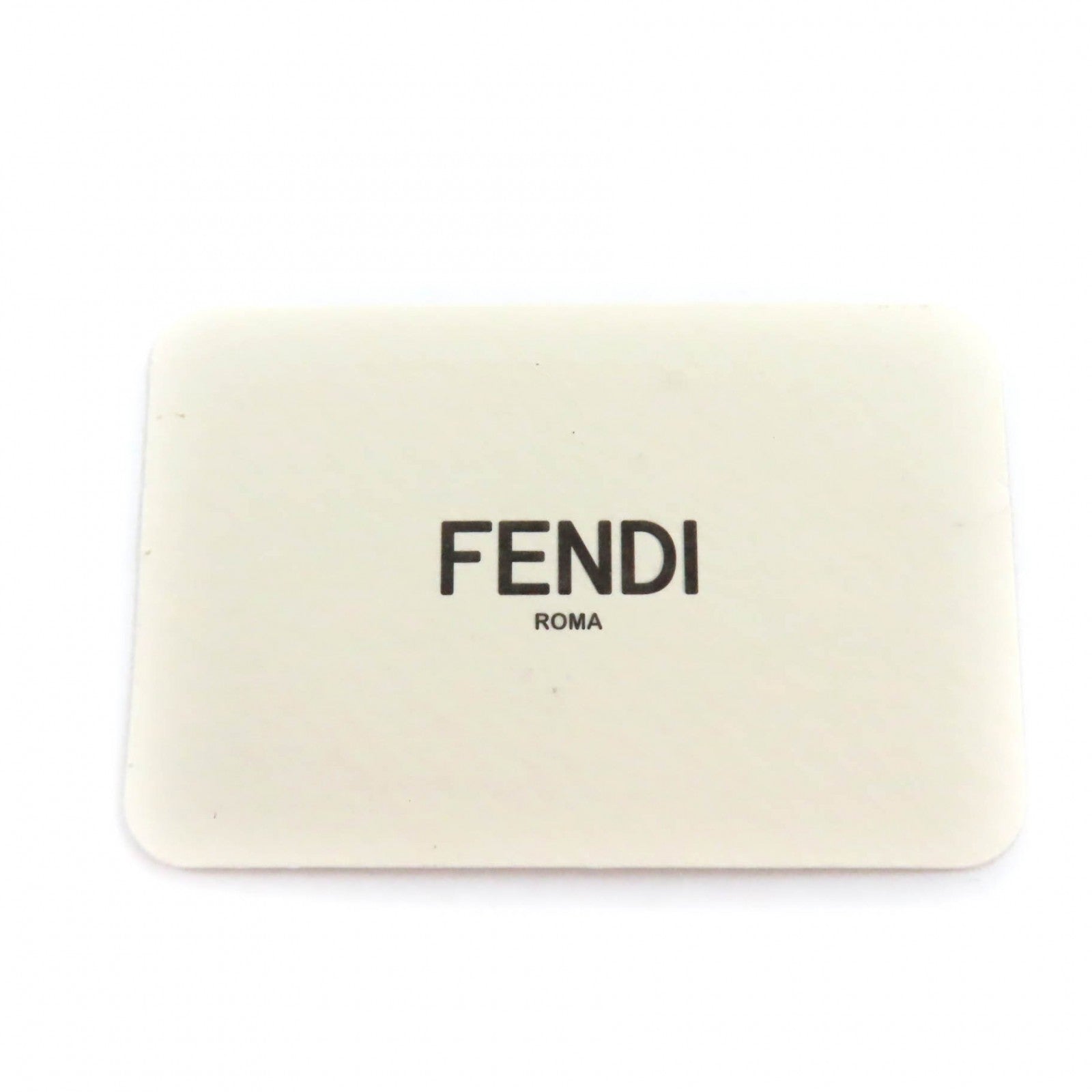 Fendi Leather Logo Keyring Coin Case Red