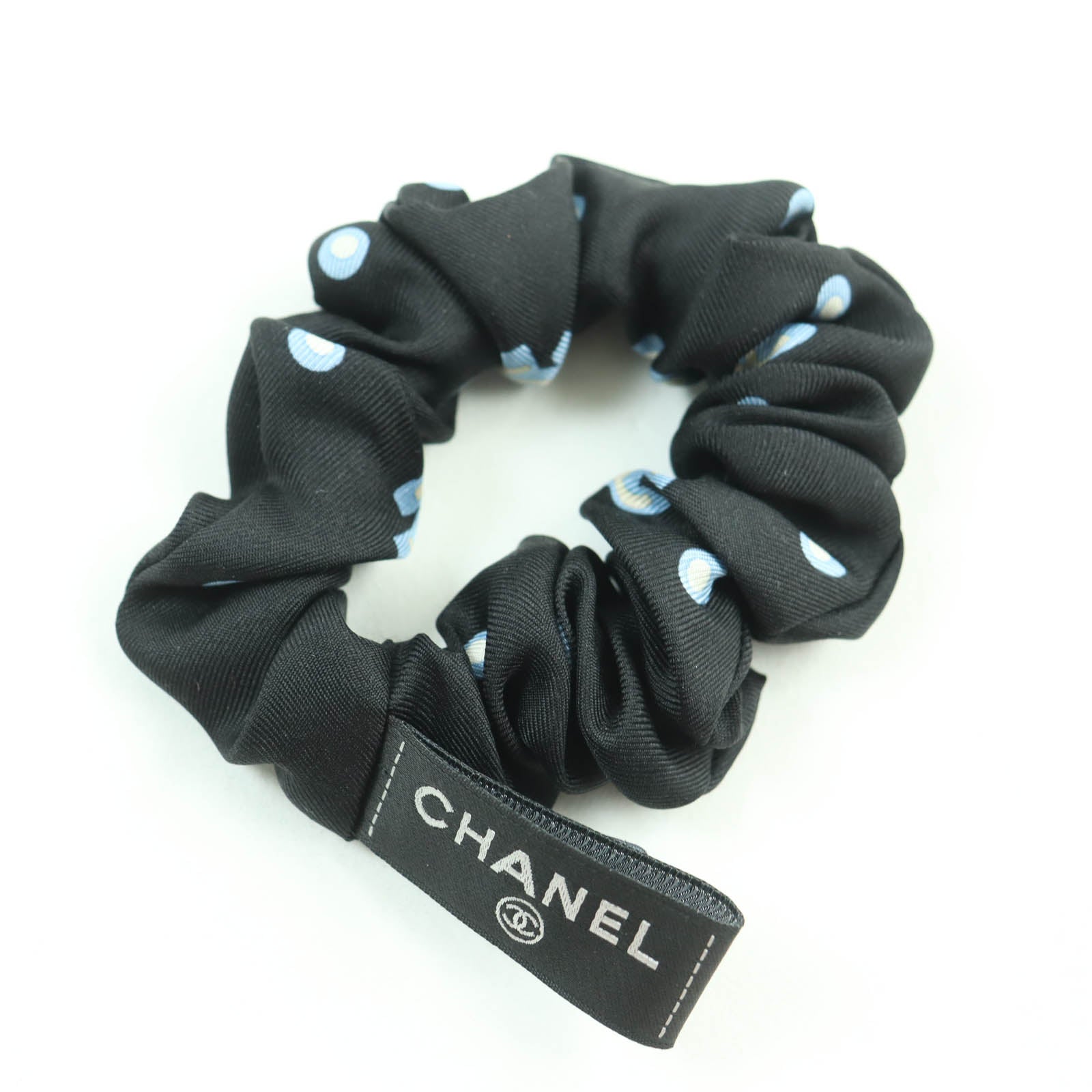 Chanel Silk COCO Mark Scrunchie Hair Accessory