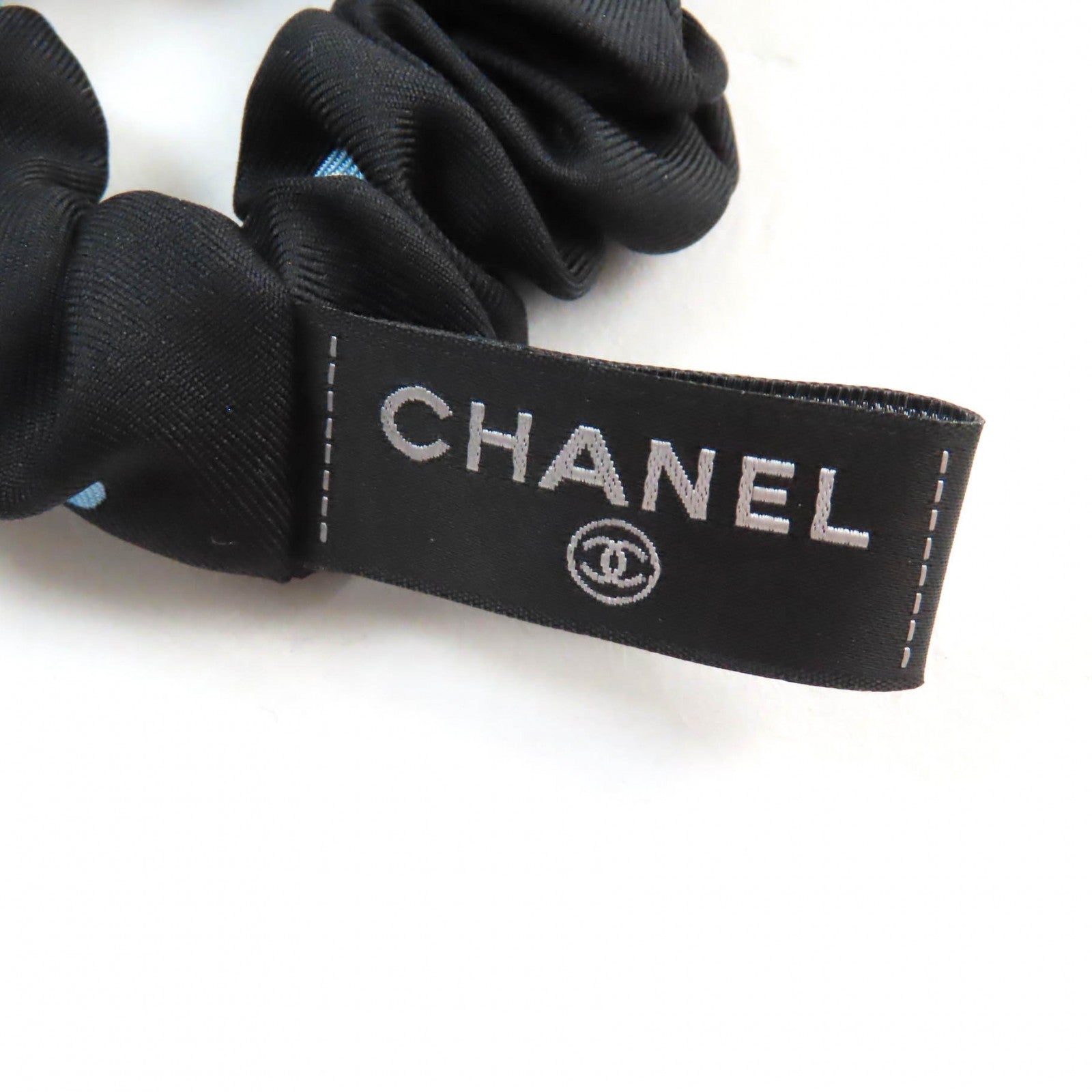 Chanel Silk COCO Mark Scrunchie Hair Accessory