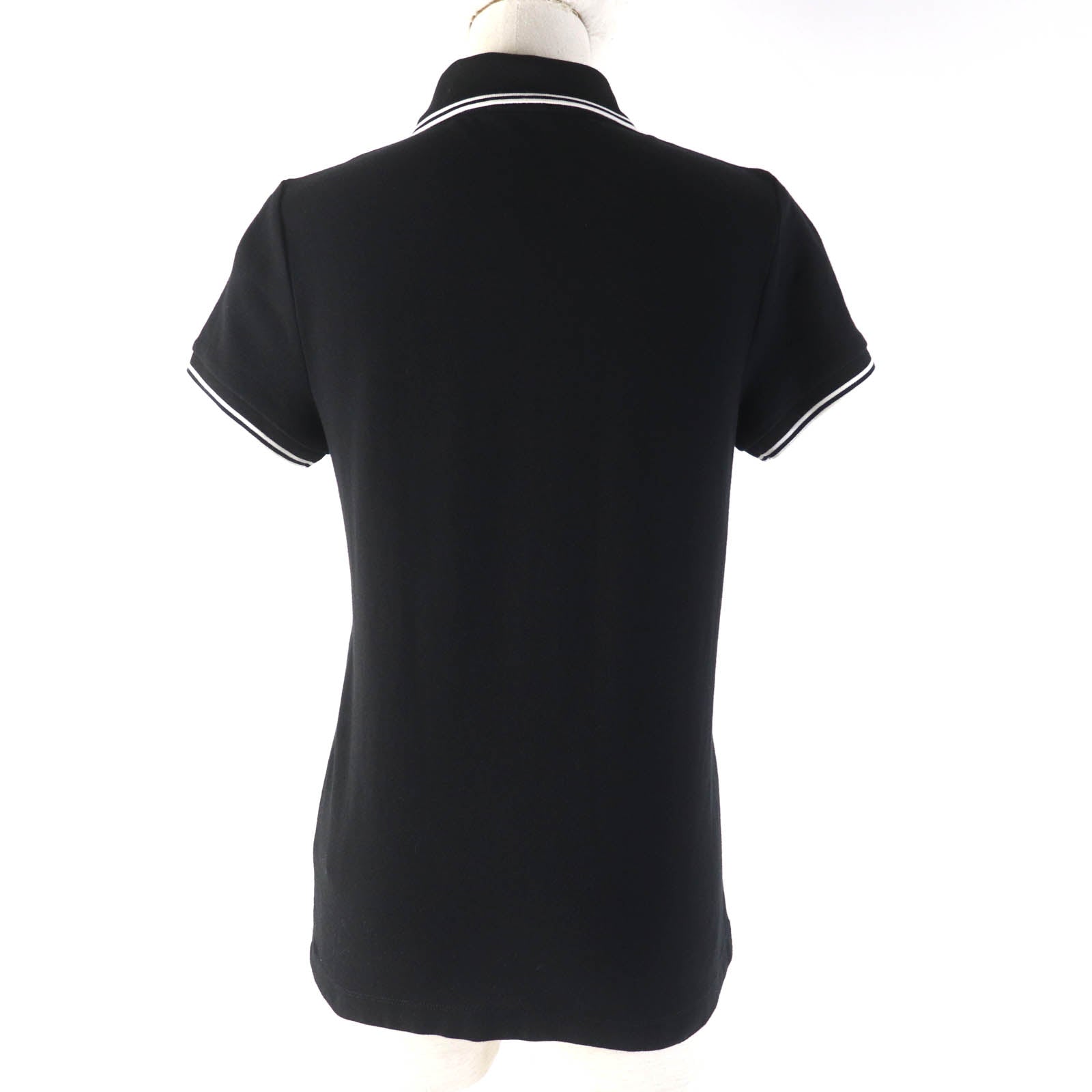 Moncler Cotton Polo Shirt Black S Women