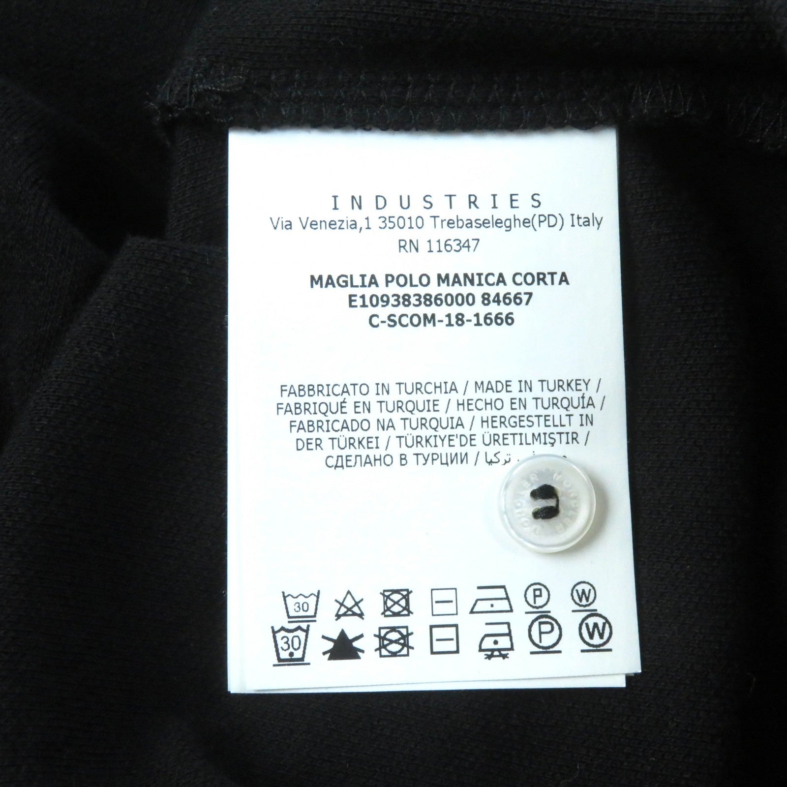 Moncler Cotton Polo Shirt Black S Women