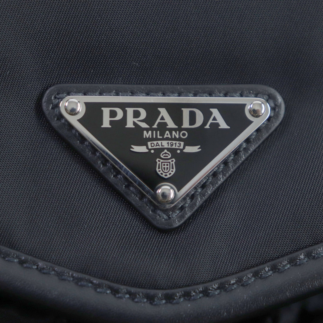 Prada Re-Nylon Leather Shoulder Bag 2VH174