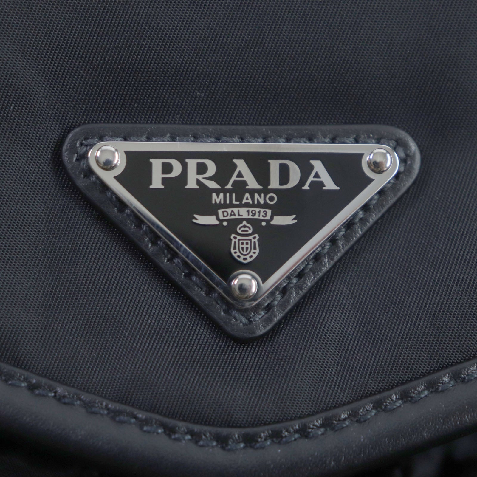 Prada Re-Nylon Leather Shoulder Bag 2VH174