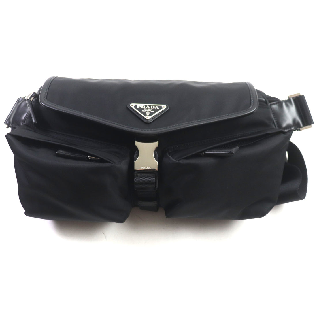 Prada Re-Nylon Leather Shoulder Bag 2VH174