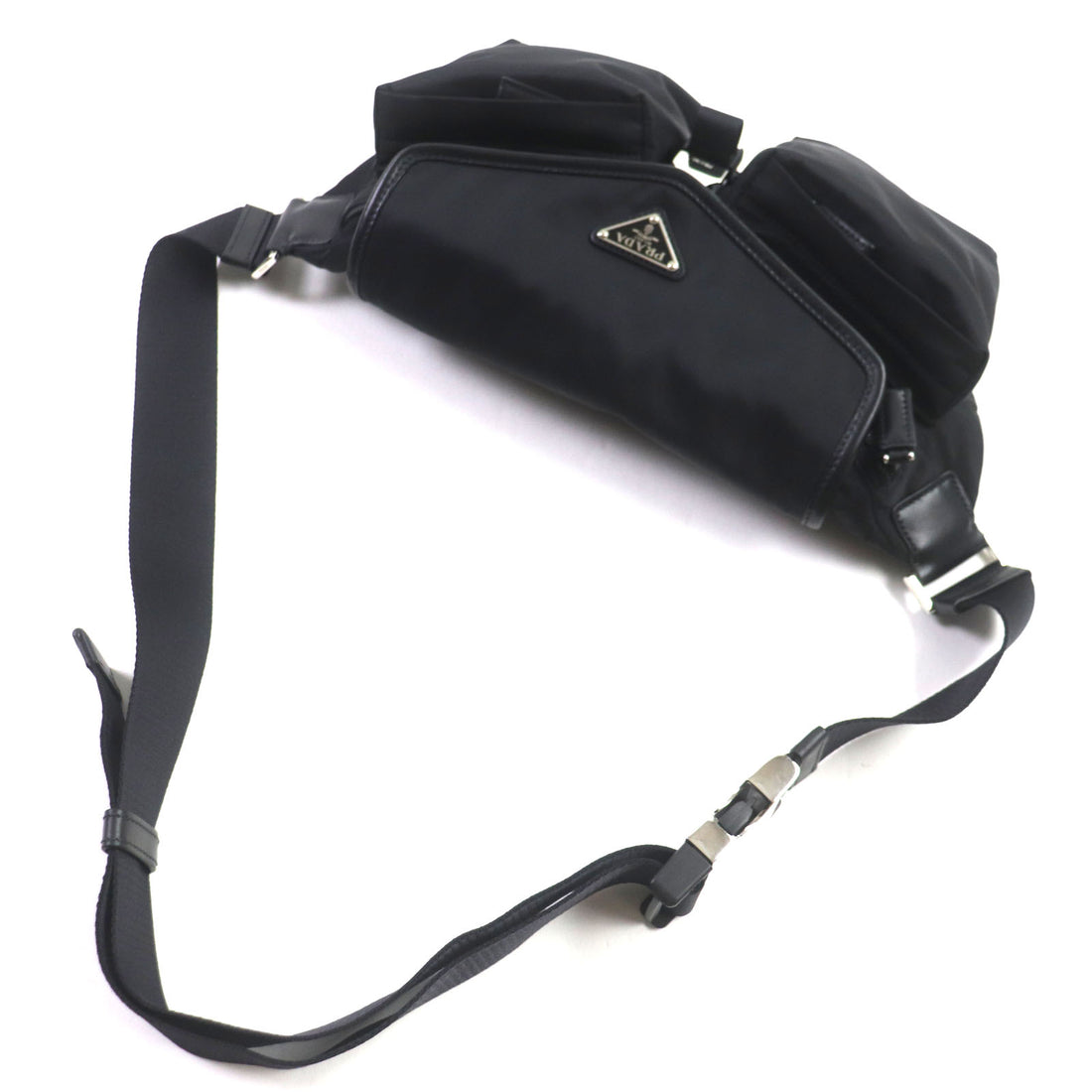 Prada Re-Nylon Leather Shoulder Bag 2VH174