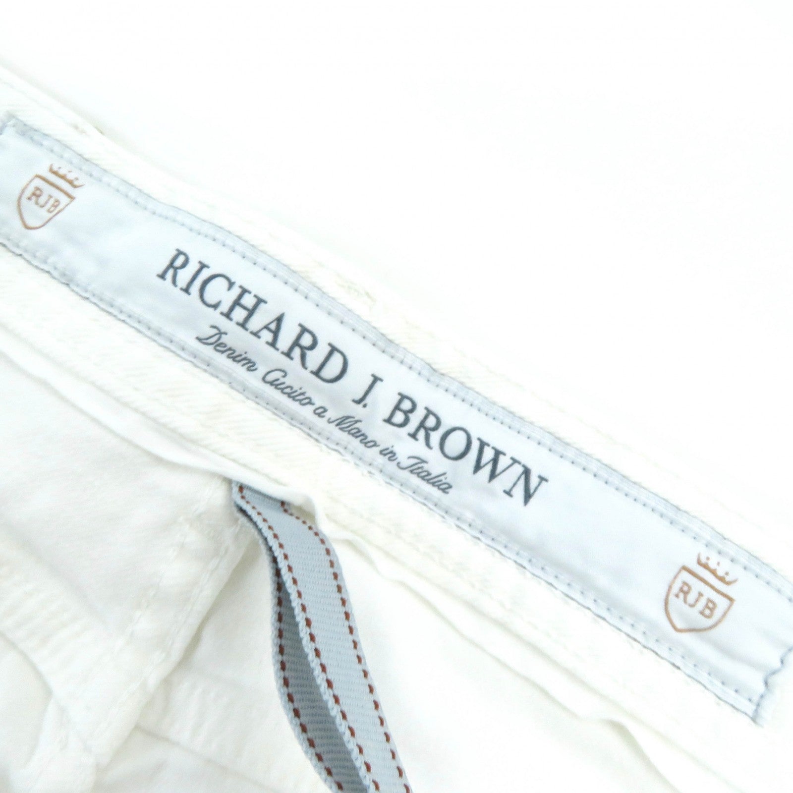 RICHARD J. BROWN T118 TOKYO Stretch Denim Pants White 34