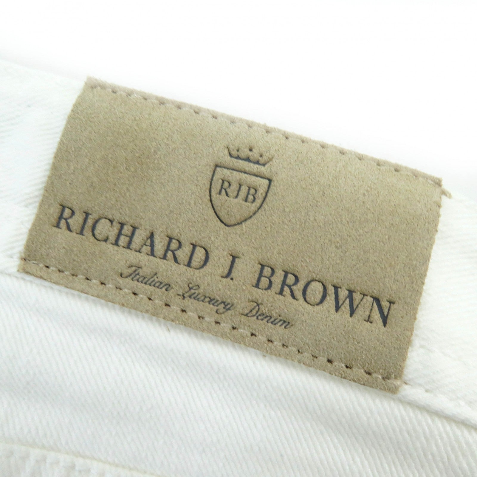 RICHARD J. BROWN T118 TOKYO Stretch Denim Pants White 34