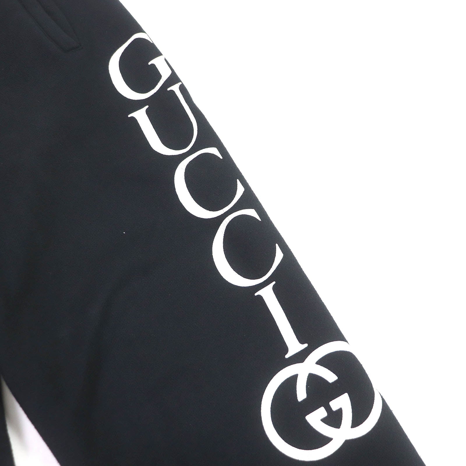 Gucci GG Logo Cotton Sweatpants Black L