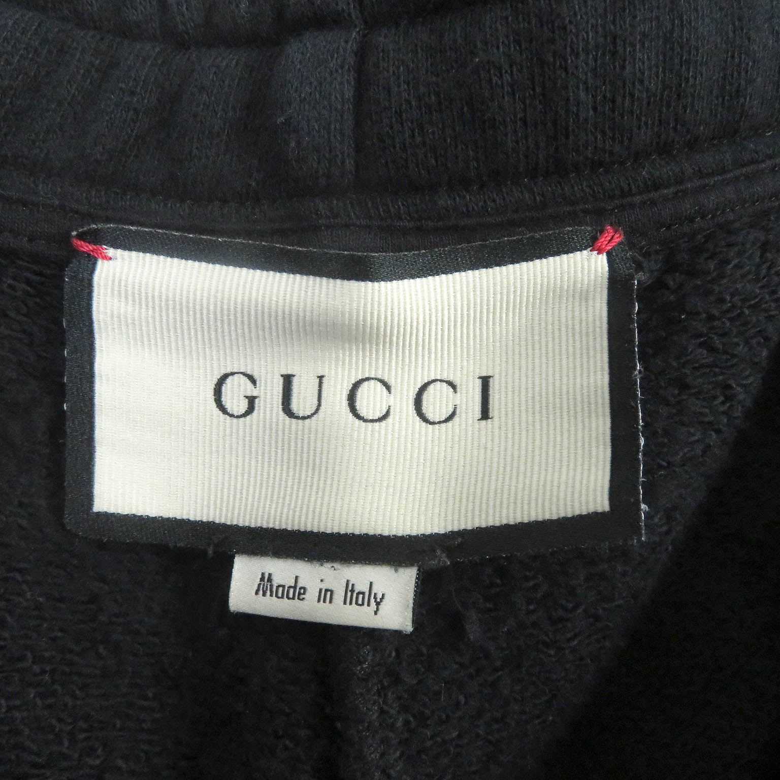 Gucci GG Logo Cotton Sweatpants Black L