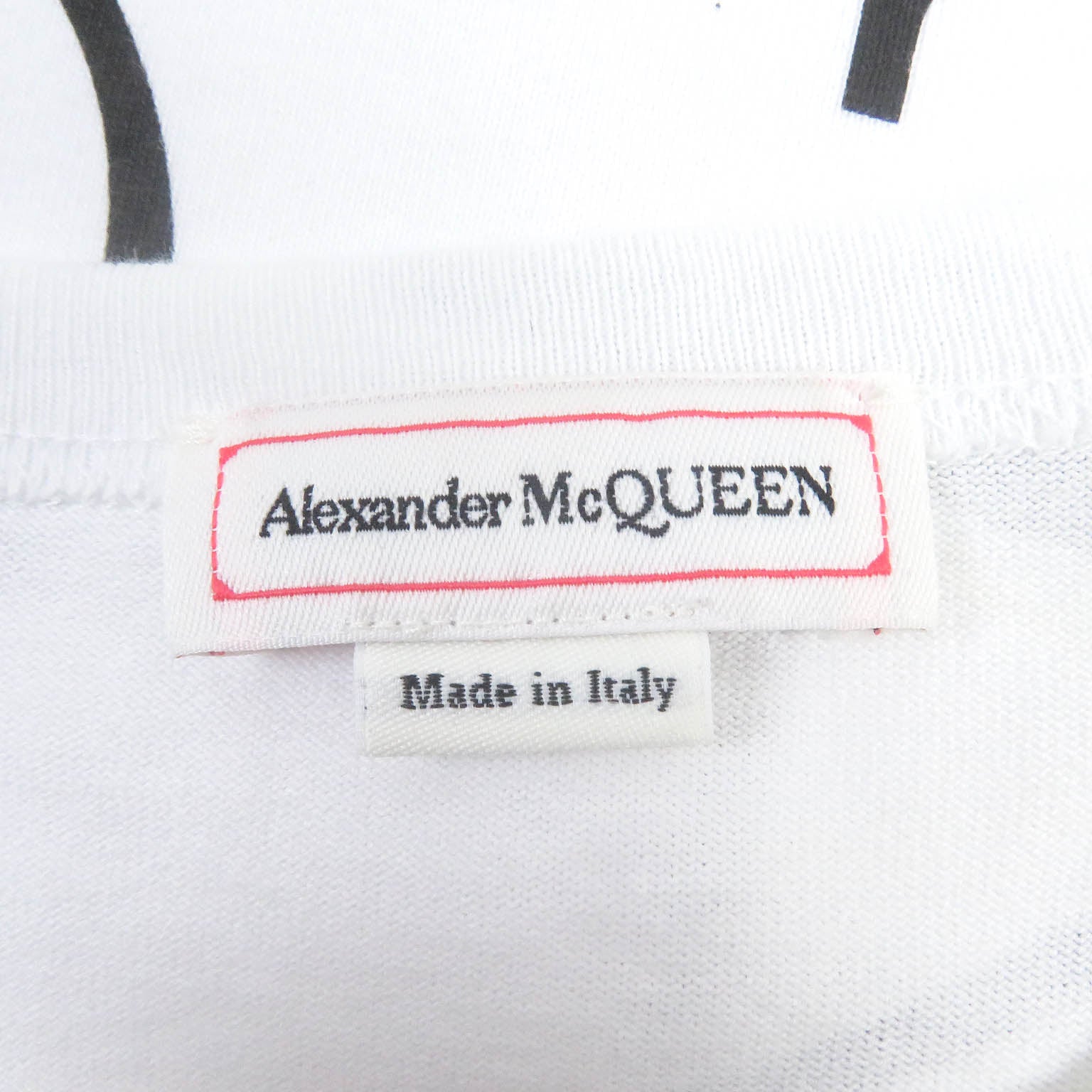 Alexander McQueen Logo Cotton T-shirt White S