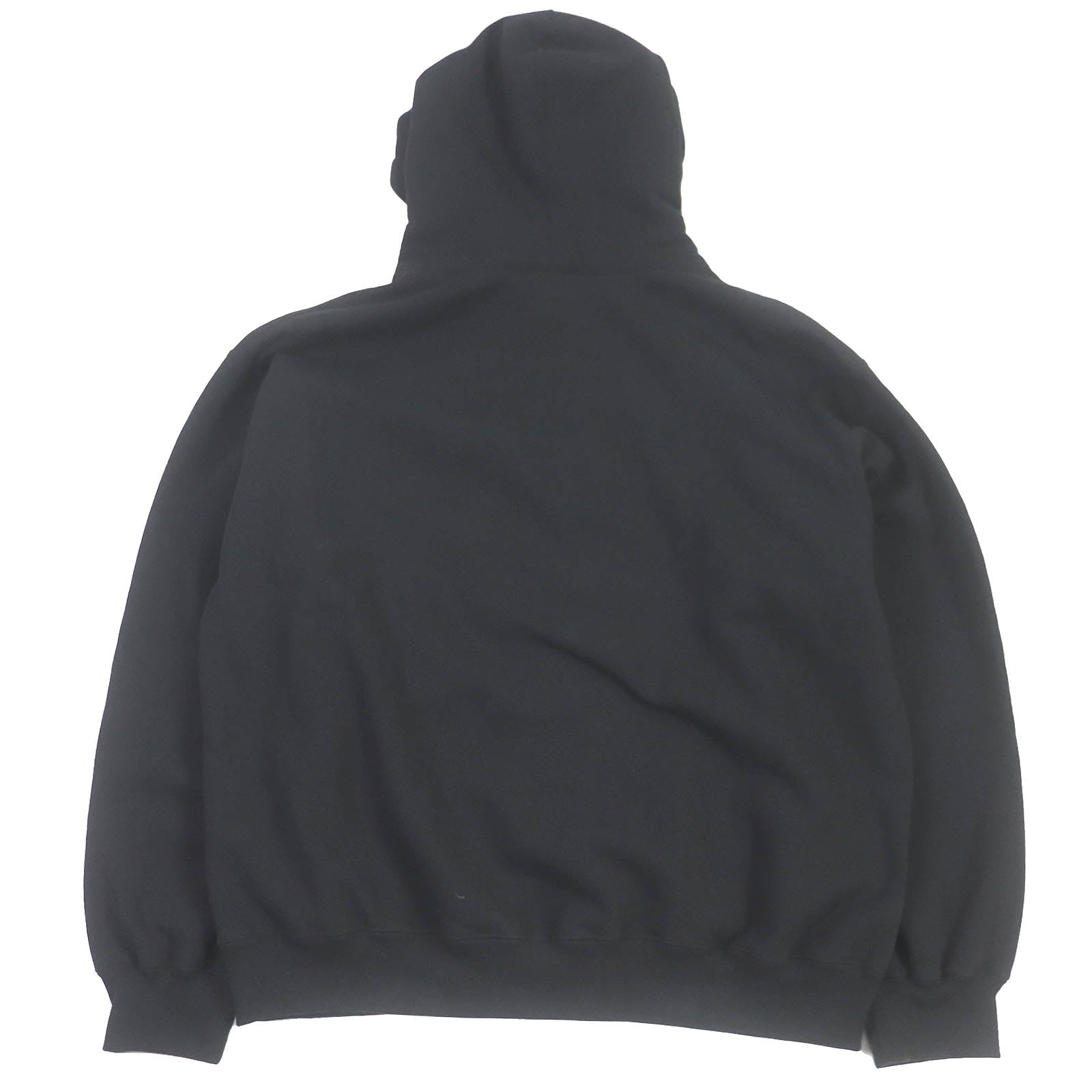 Supreme Leather Hooded Sweatshirt Black L