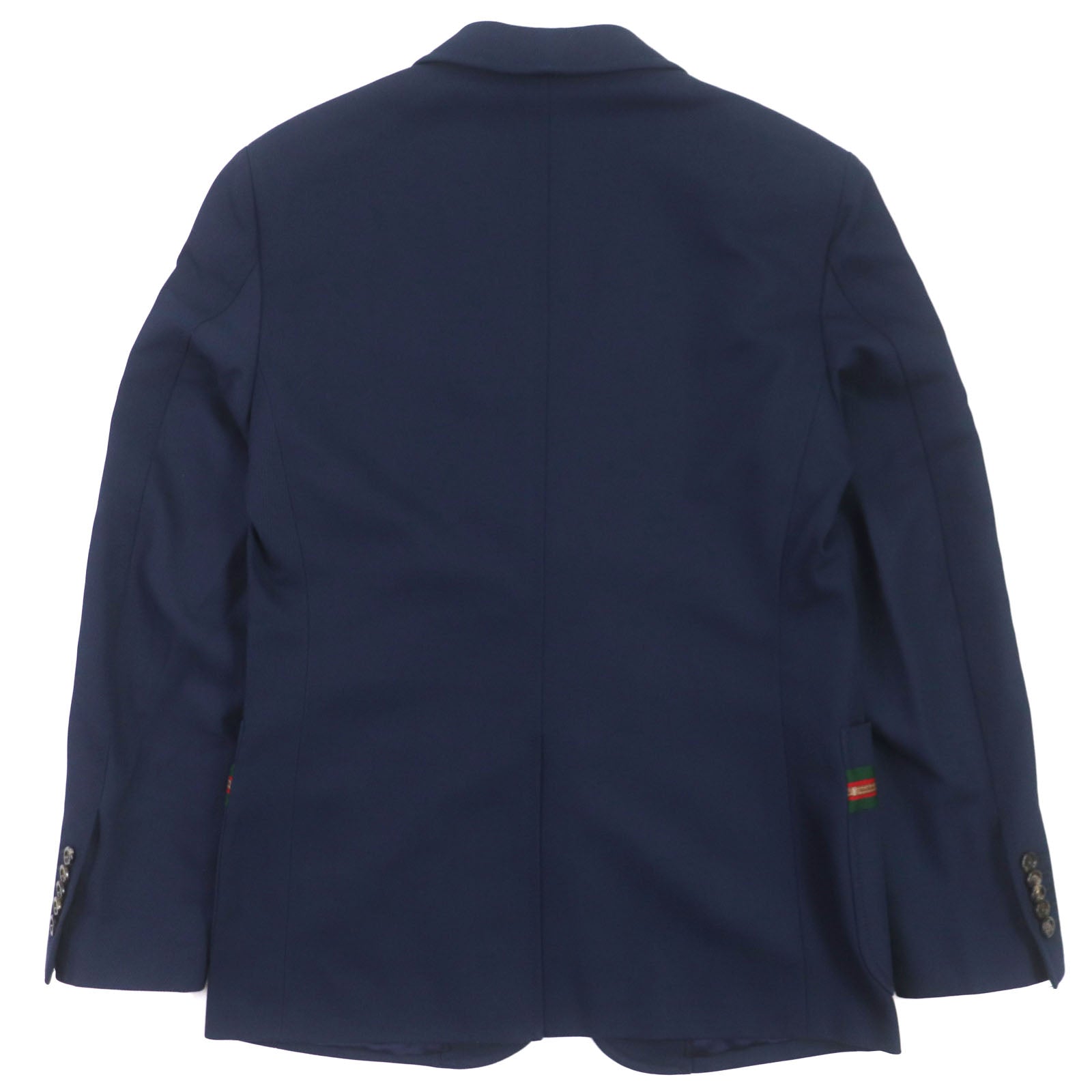 GUCCI Cotton Formal Jacket with Web Stripe