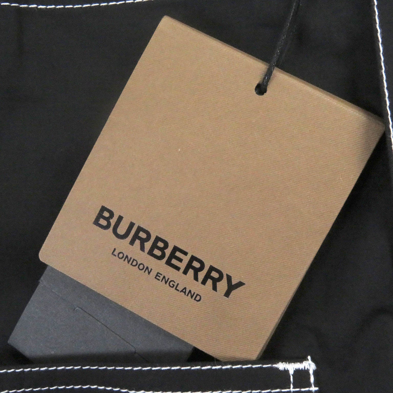 Burberry Cotton Gilet Square Neck Black L