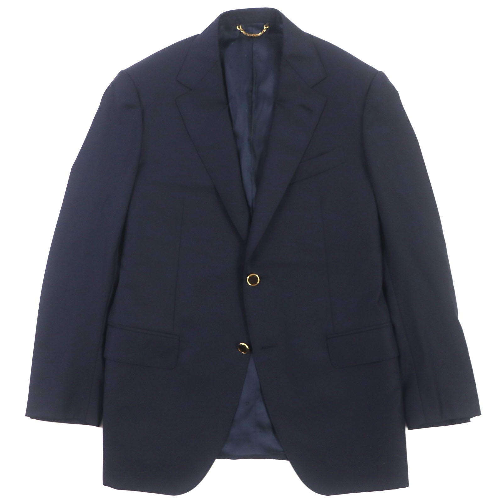 Louis Vuitton Wool Single Tailored Jacket Navy