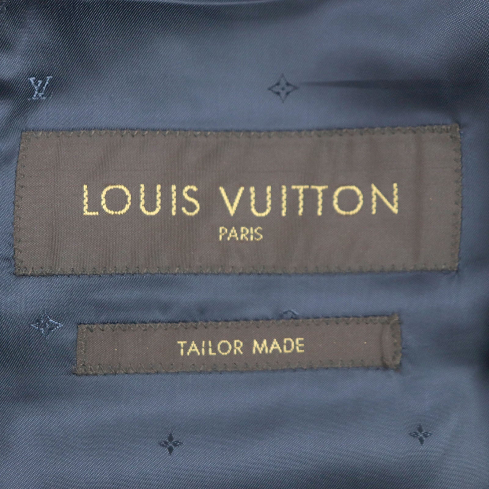 Louis Vuitton Wool Single Tailored Jacket Navy