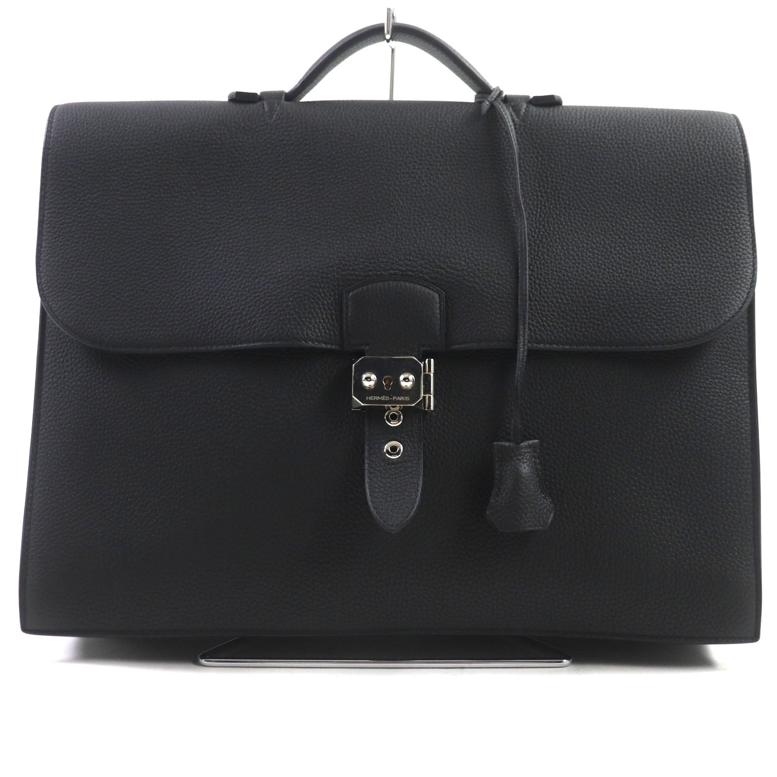 HERMES Sac Adepeche 38 Togo Leather Briefcase