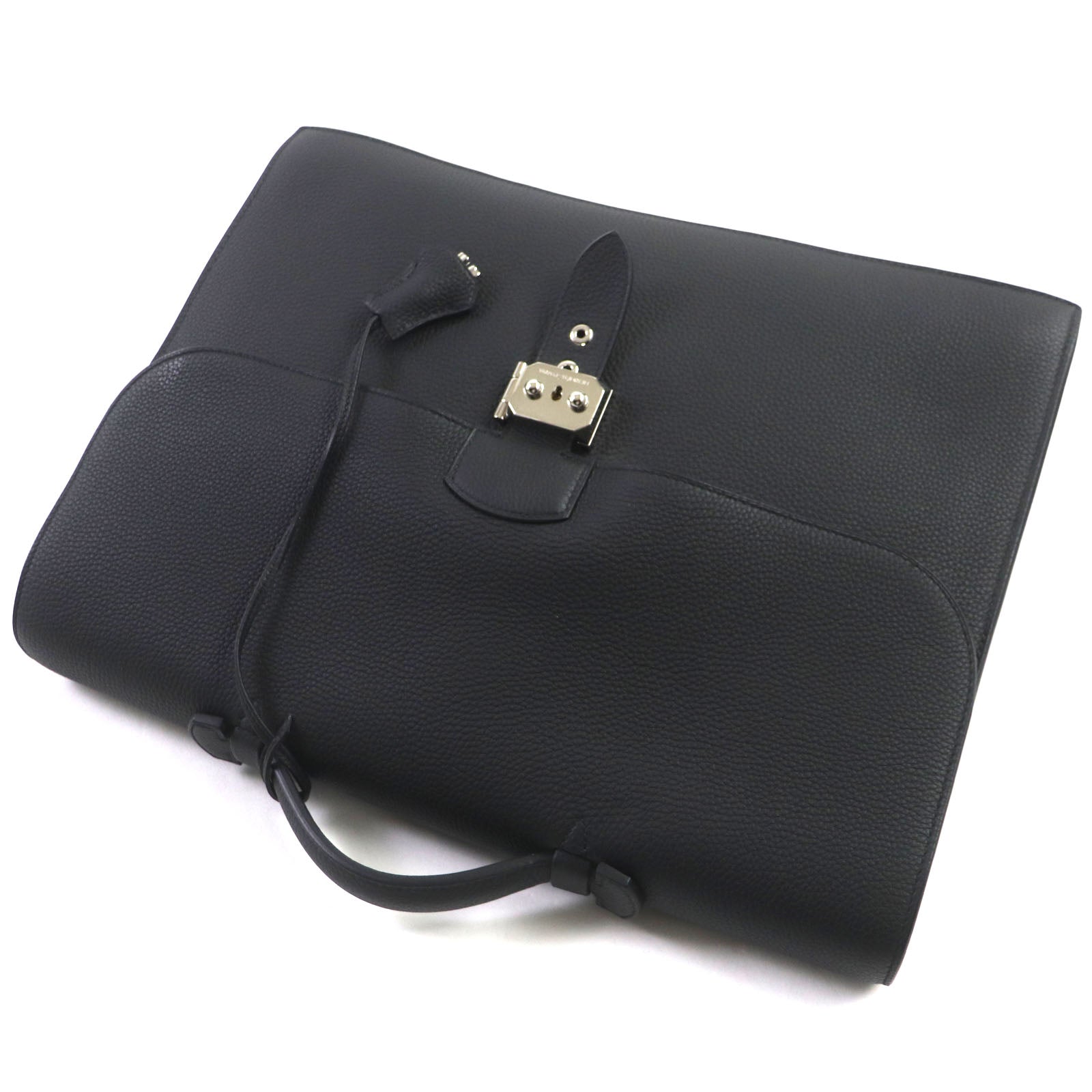 HERMES Sac Adepeche 38 Togo Leather Briefcase