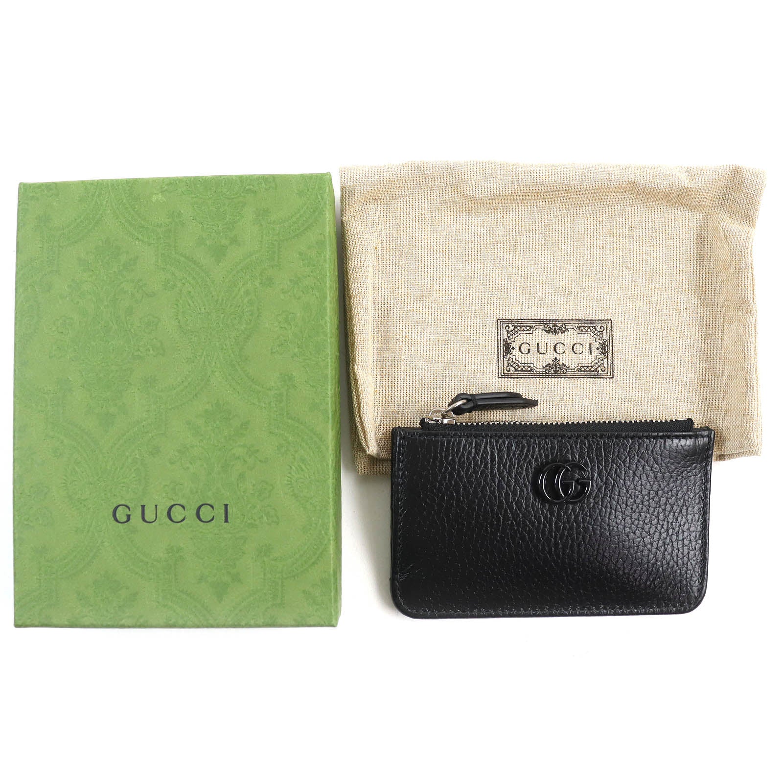 Gucci GG Marmont Leather Key Chain Card Case