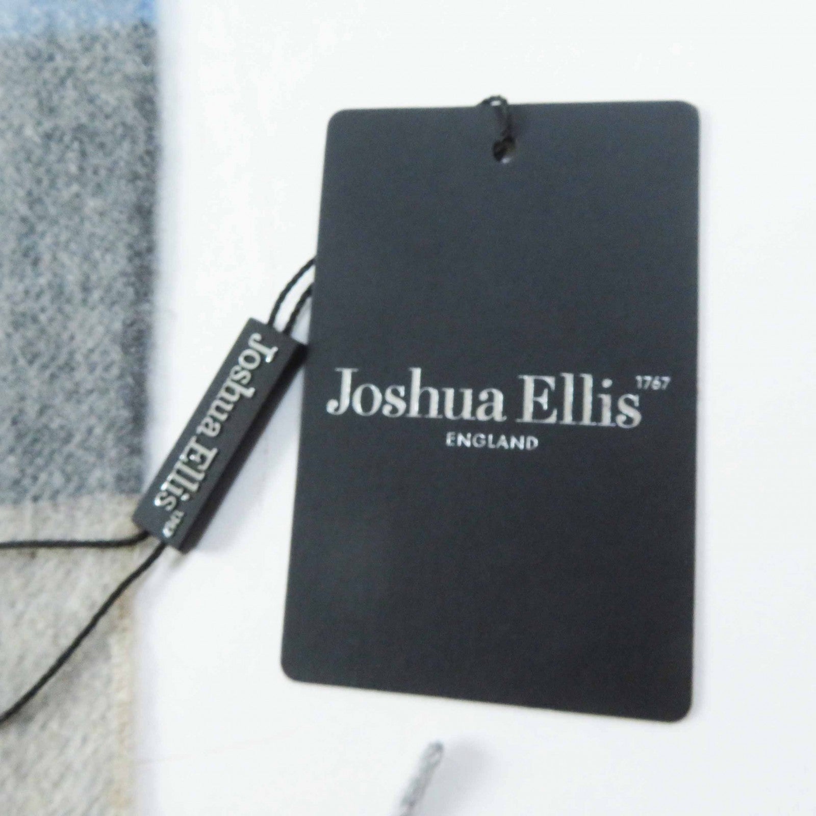 Joshua Ellis Cashmere Check Shawl Scarf Women