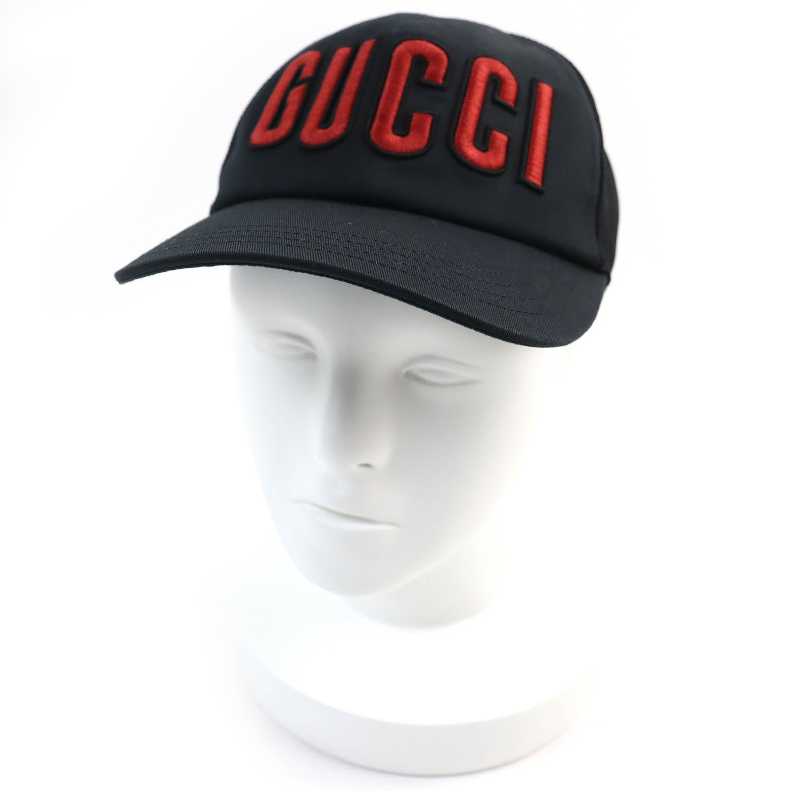 GUCCI Cotton Mesh Baseball Cap with Logo Embroidery