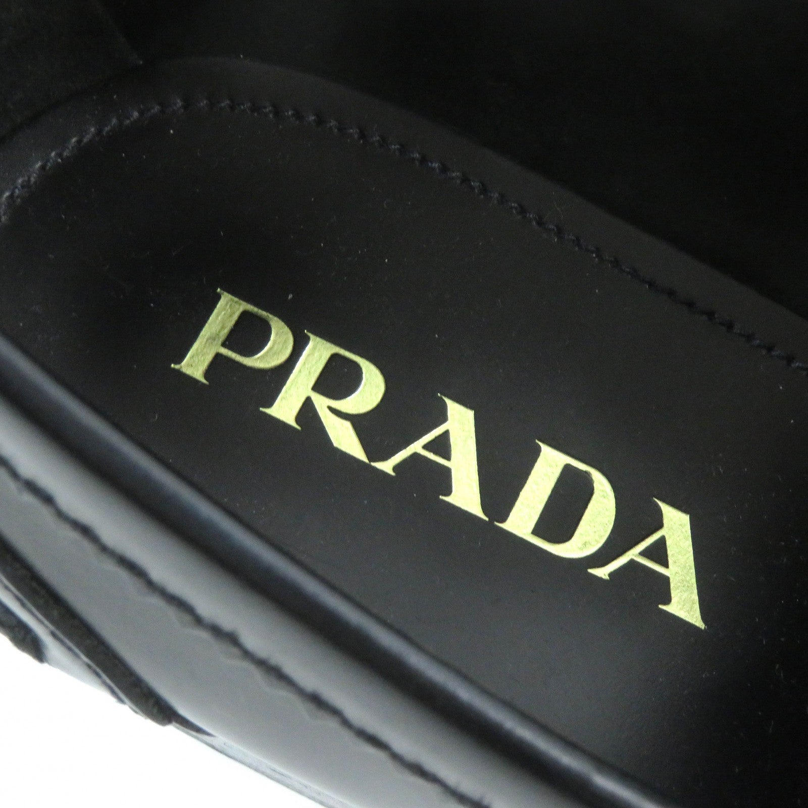 PRADA Tassel Loafers Black 5.5 Men