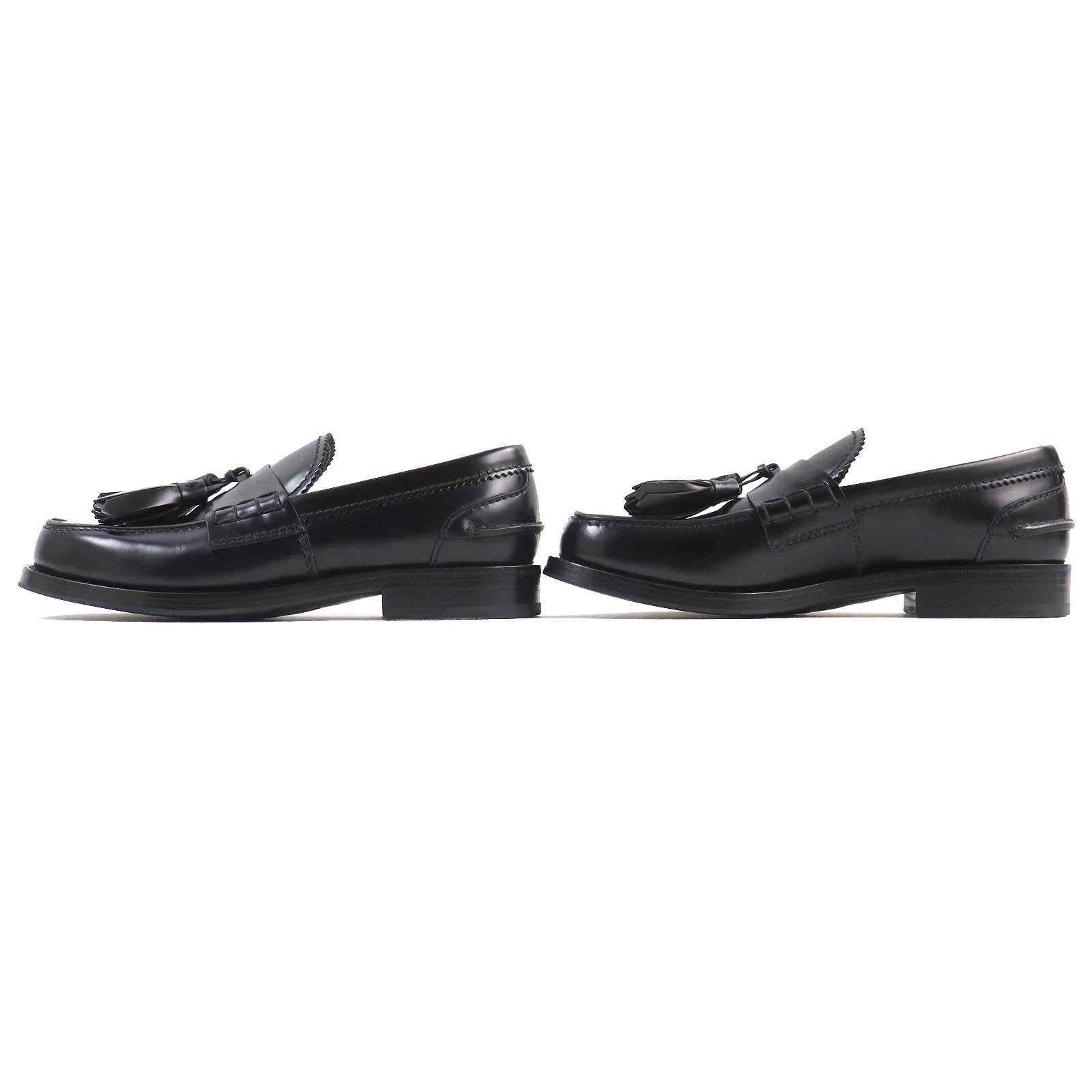 PRADA Tassel Loafers Black 5.5 Men