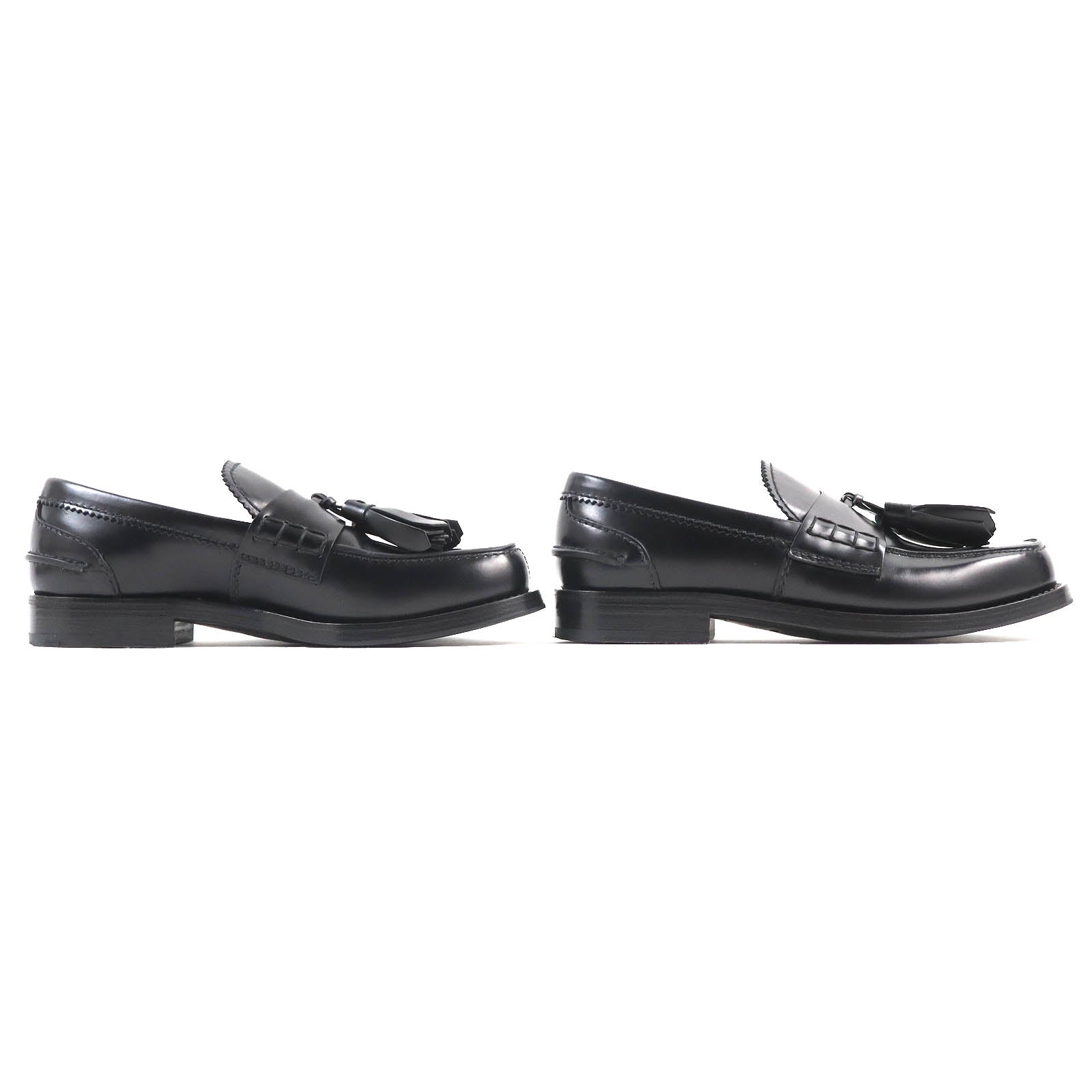 PRADA Tassel Loafers Black 5.5 Men