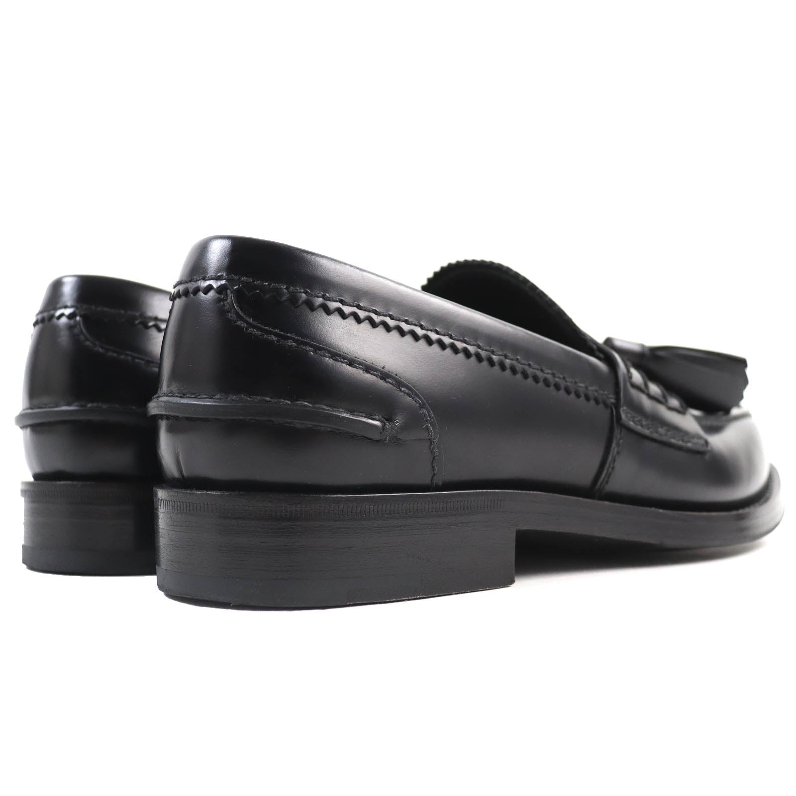 PRADA Tassel Loafers Black 5.5 Men