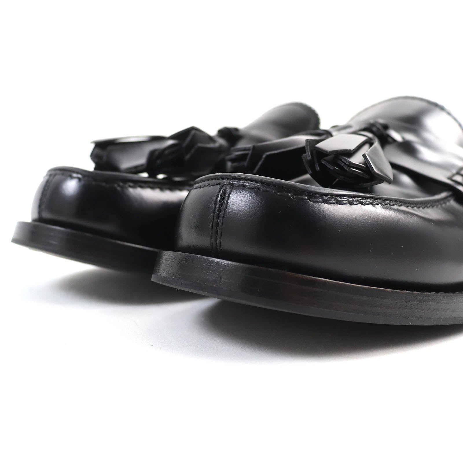 PRADA Tassel Loafers Black 5.5 Men