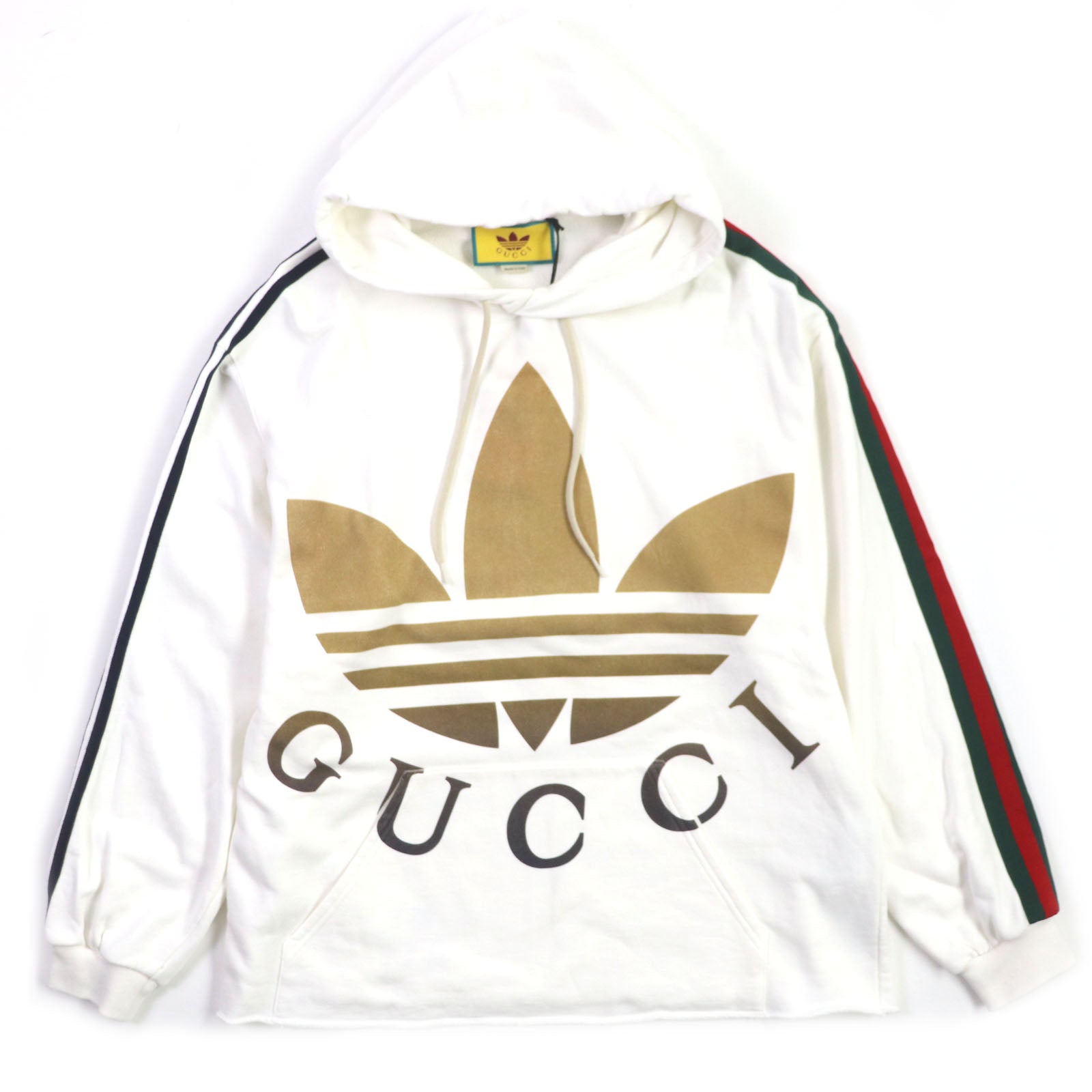 GUCCI adidas 722967 Cotton Hoodie White S