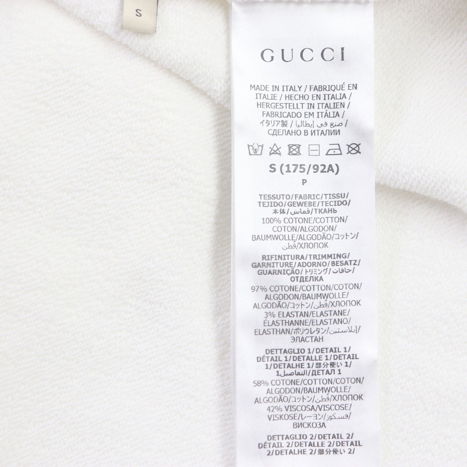 GUCCI adidas 722967 Cotton Hoodie White S