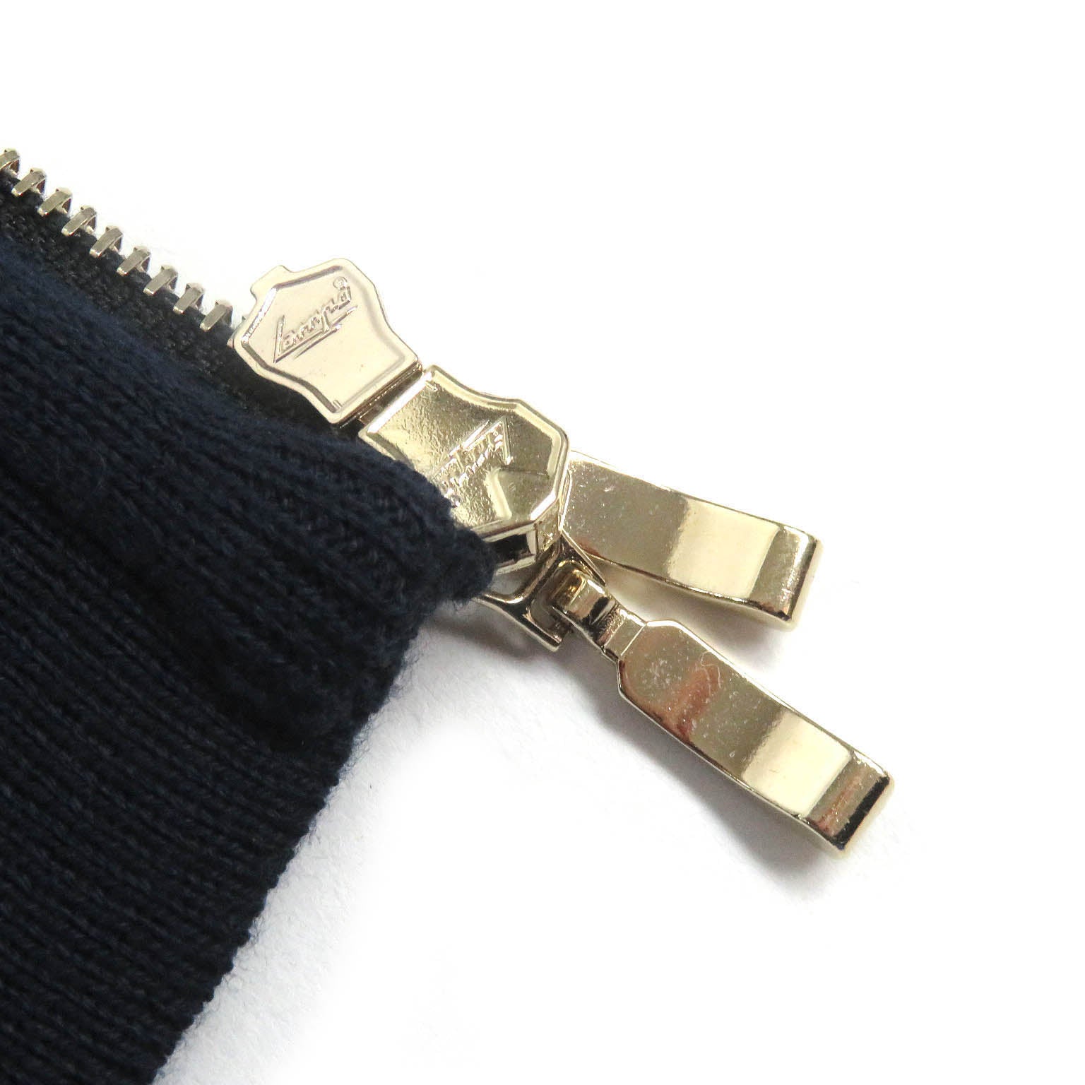 Settefili Cashmere Cotton Knit Parker Navy