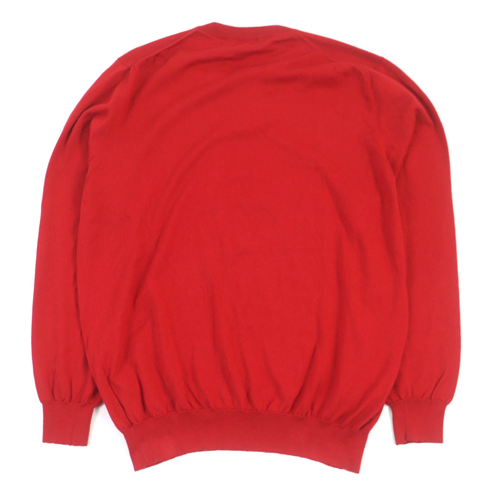 Settefili Cashmere Cotton V-neck Sweater Red