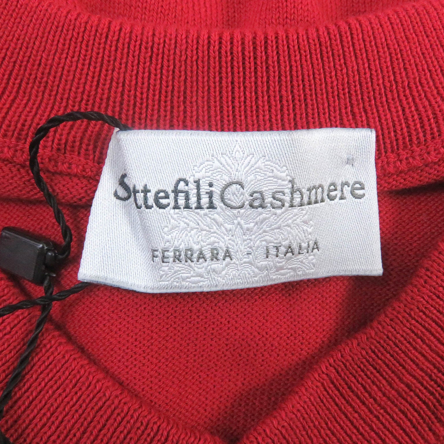 Settefili Cashmere Cotton V-neck Sweater Red