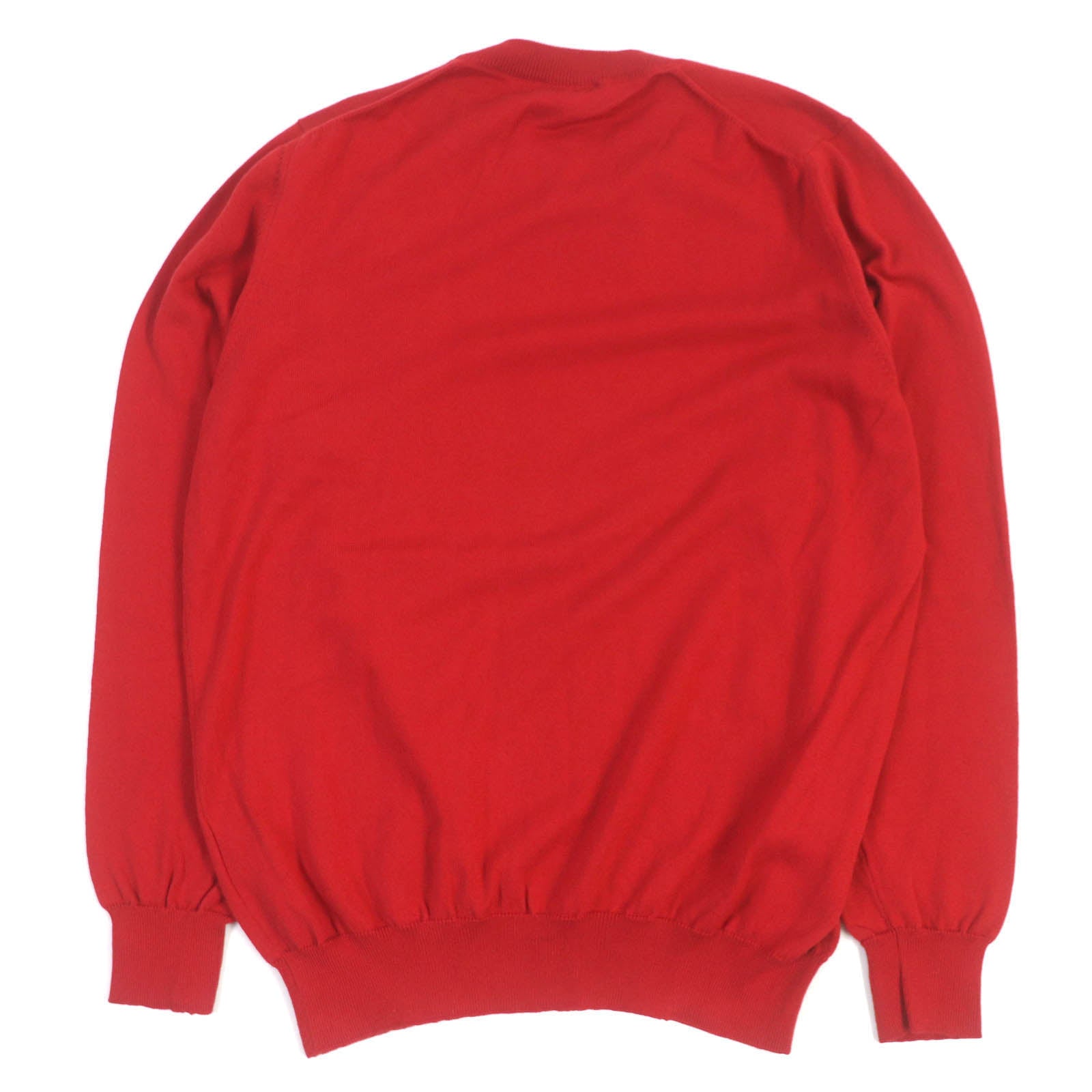 Settefili Cashmere Cotton Crew Neck Sweater Red