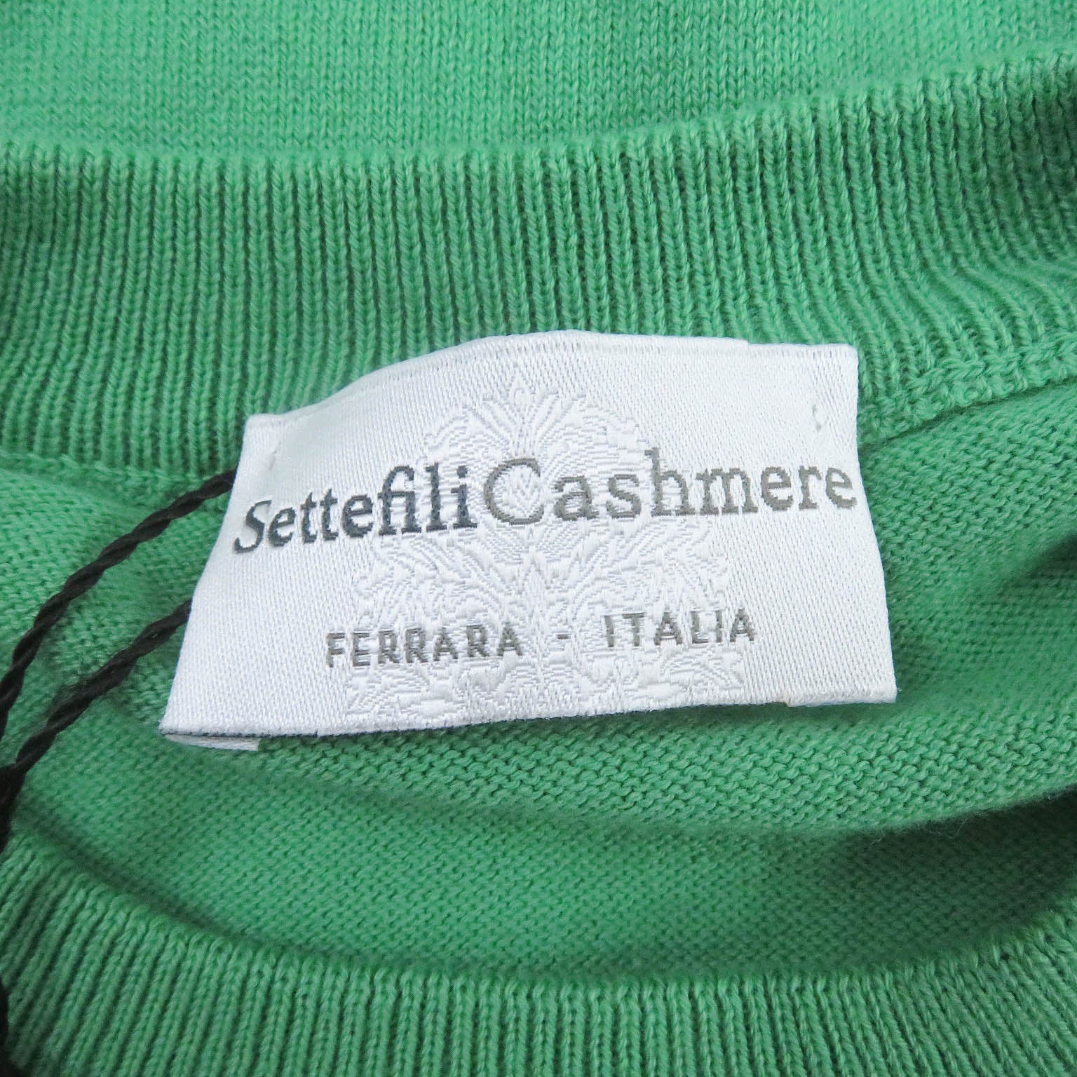 Settefili Cashmere Cotton Crew Neck Sweater Green