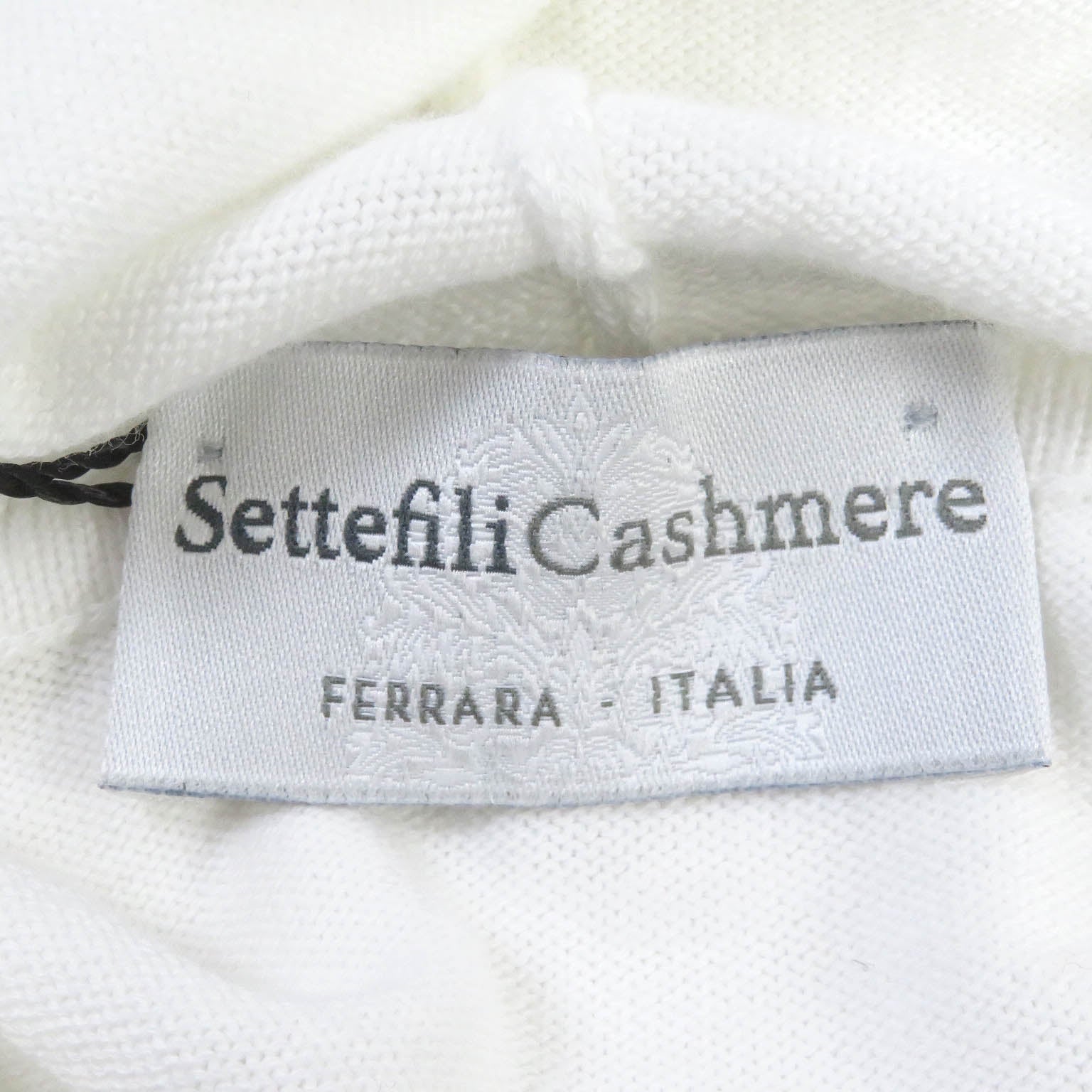 Settefili Cashmere Cotton Knit Parker White 46