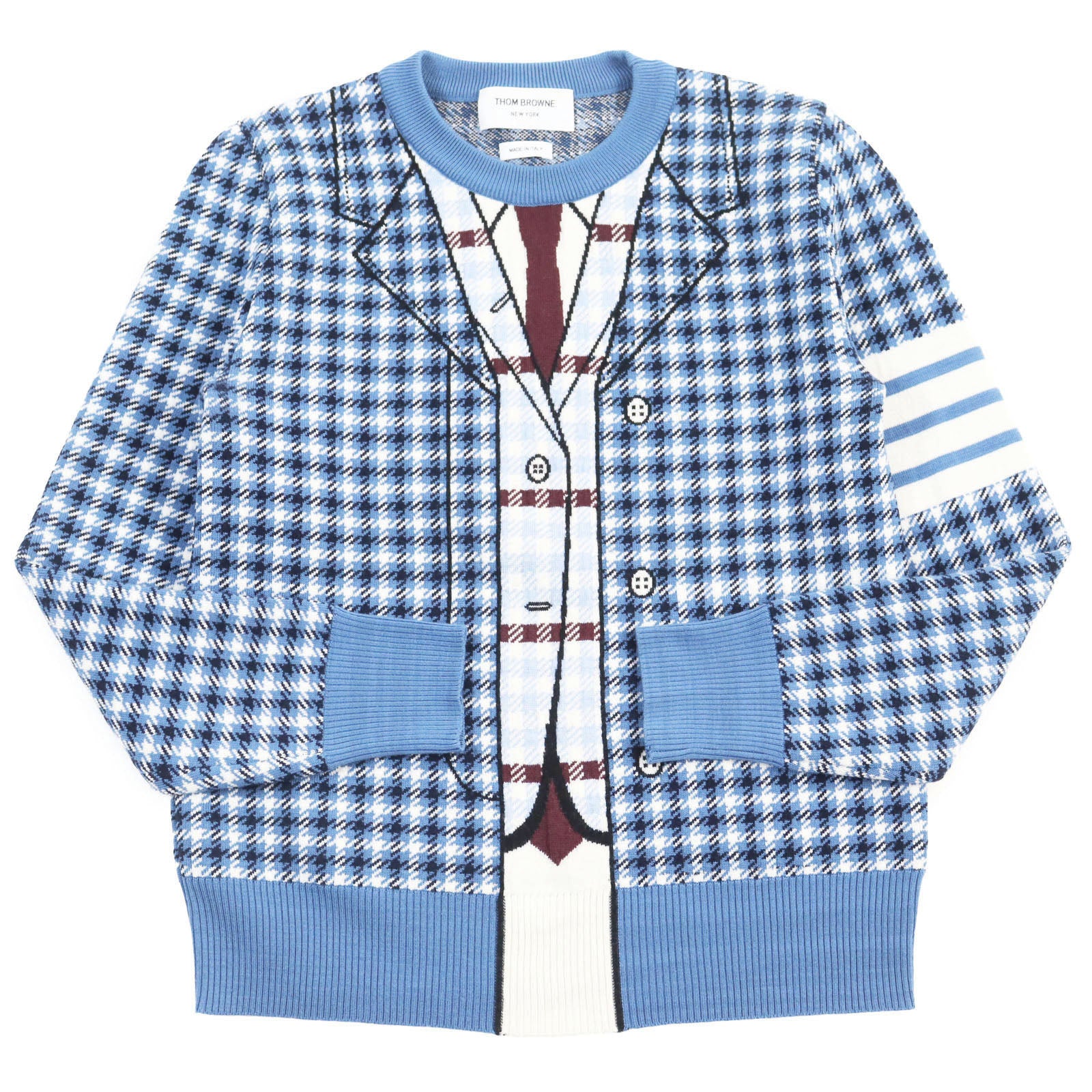 Thom Browne Wool Trompe l'oeil Suit Sweater