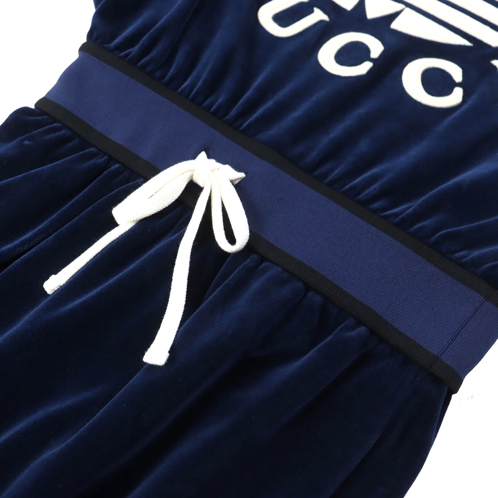 GUCCI adidas Trefoil Chenille Dress Navy S