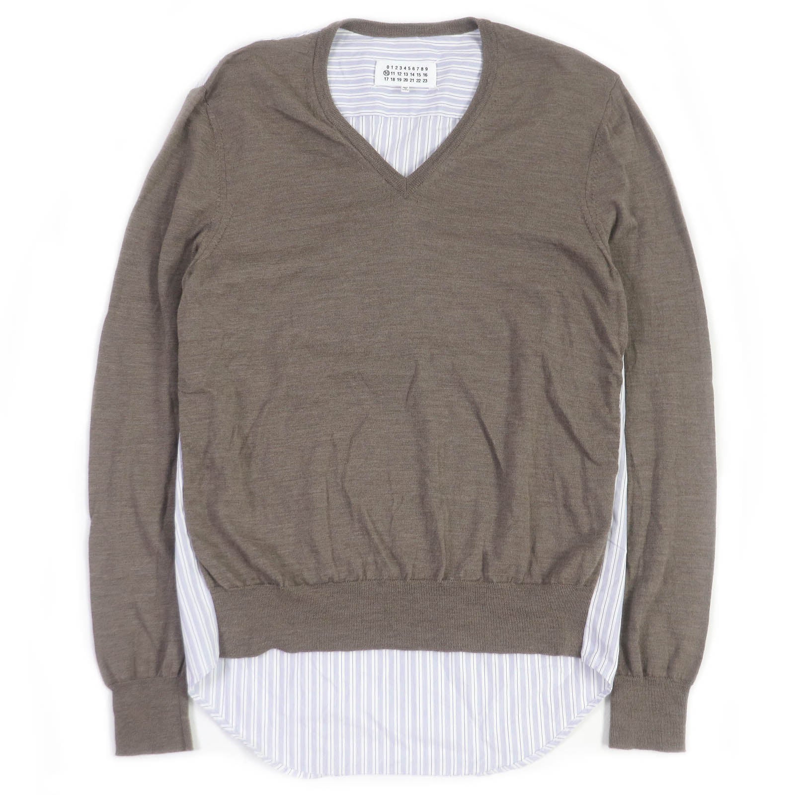 Maison Margiela Wool Striped Knit Sweater S