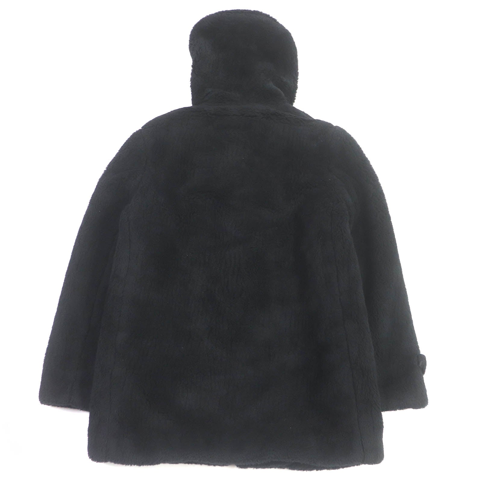 Saint Laurent Wool Silk Toggle Hoodie Coat