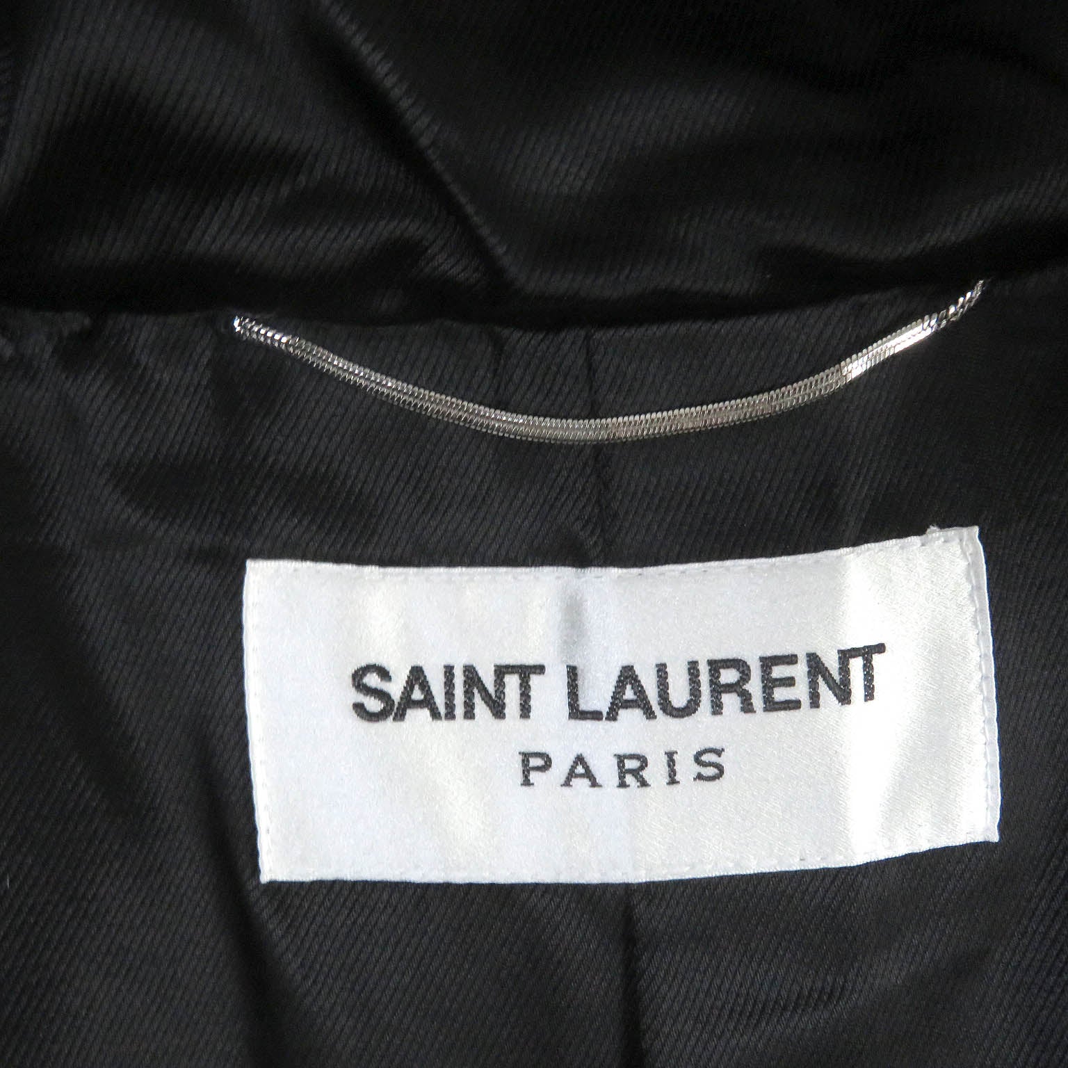 Saint Laurent Wool Silk Toggle Hoodie Coat