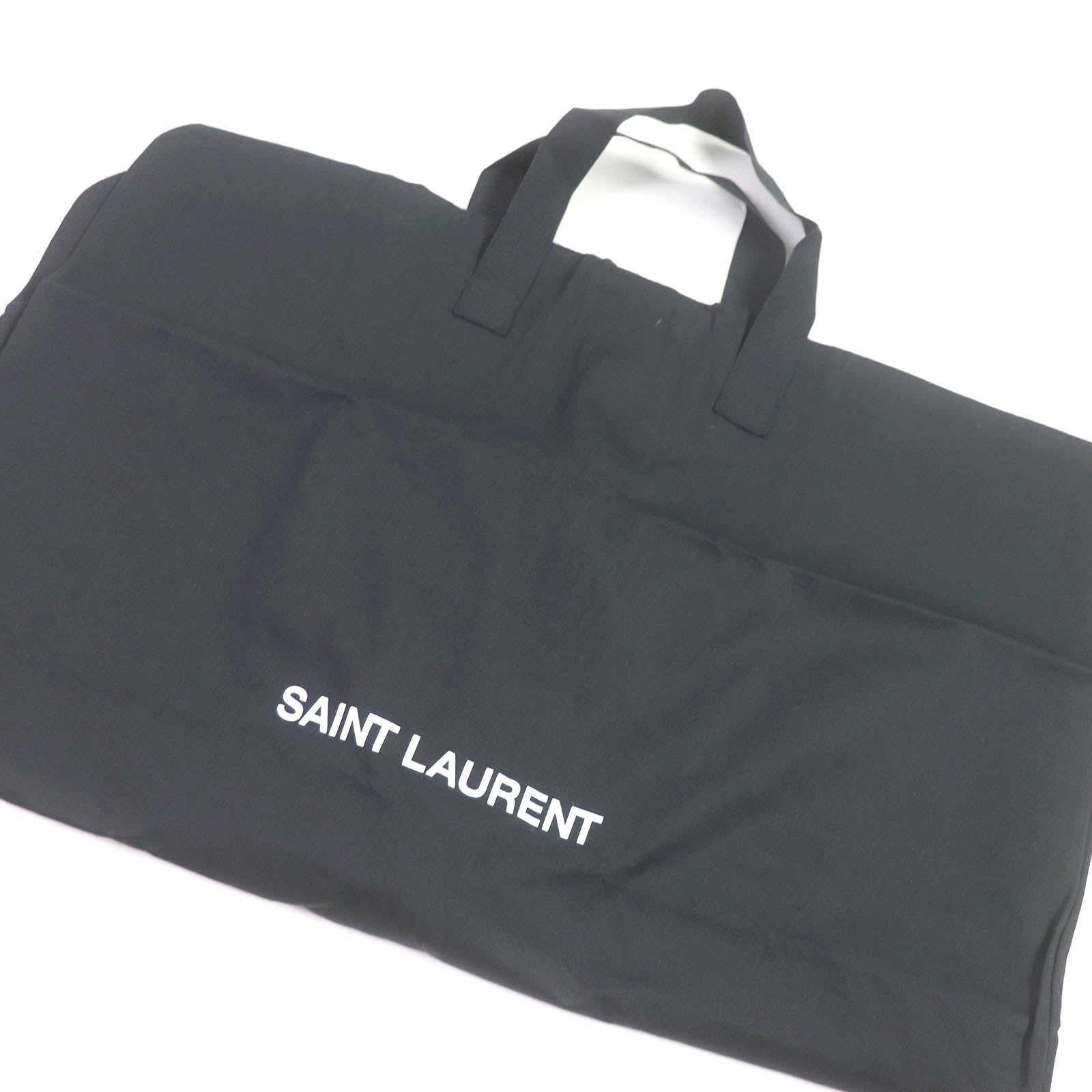 Saint Laurent Wool Silk Toggle Hoodie Coat