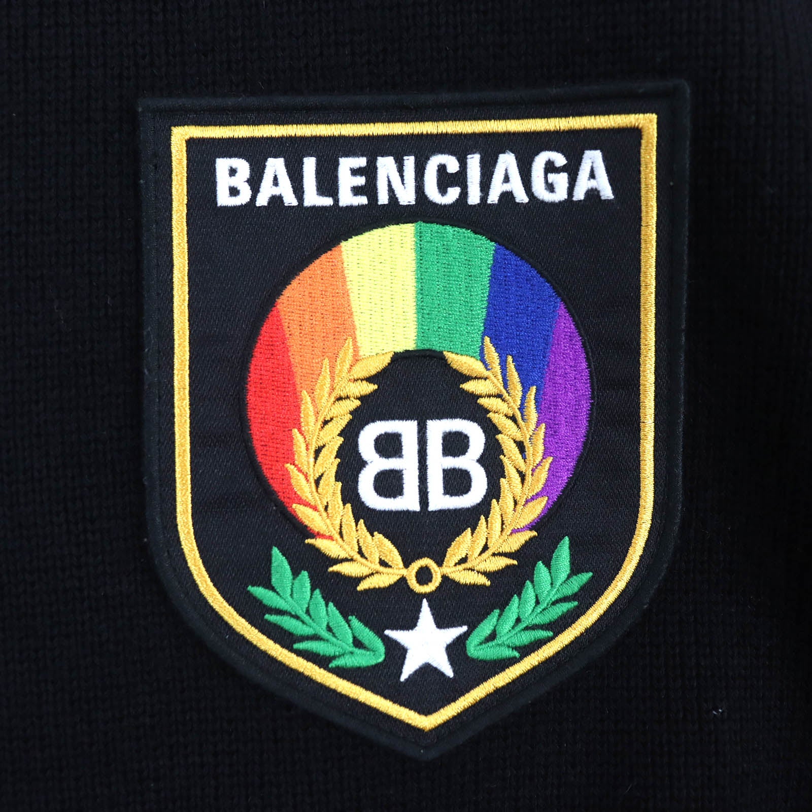 Balenciaga Sleeve Pride Hoodie Wool Cotton XS