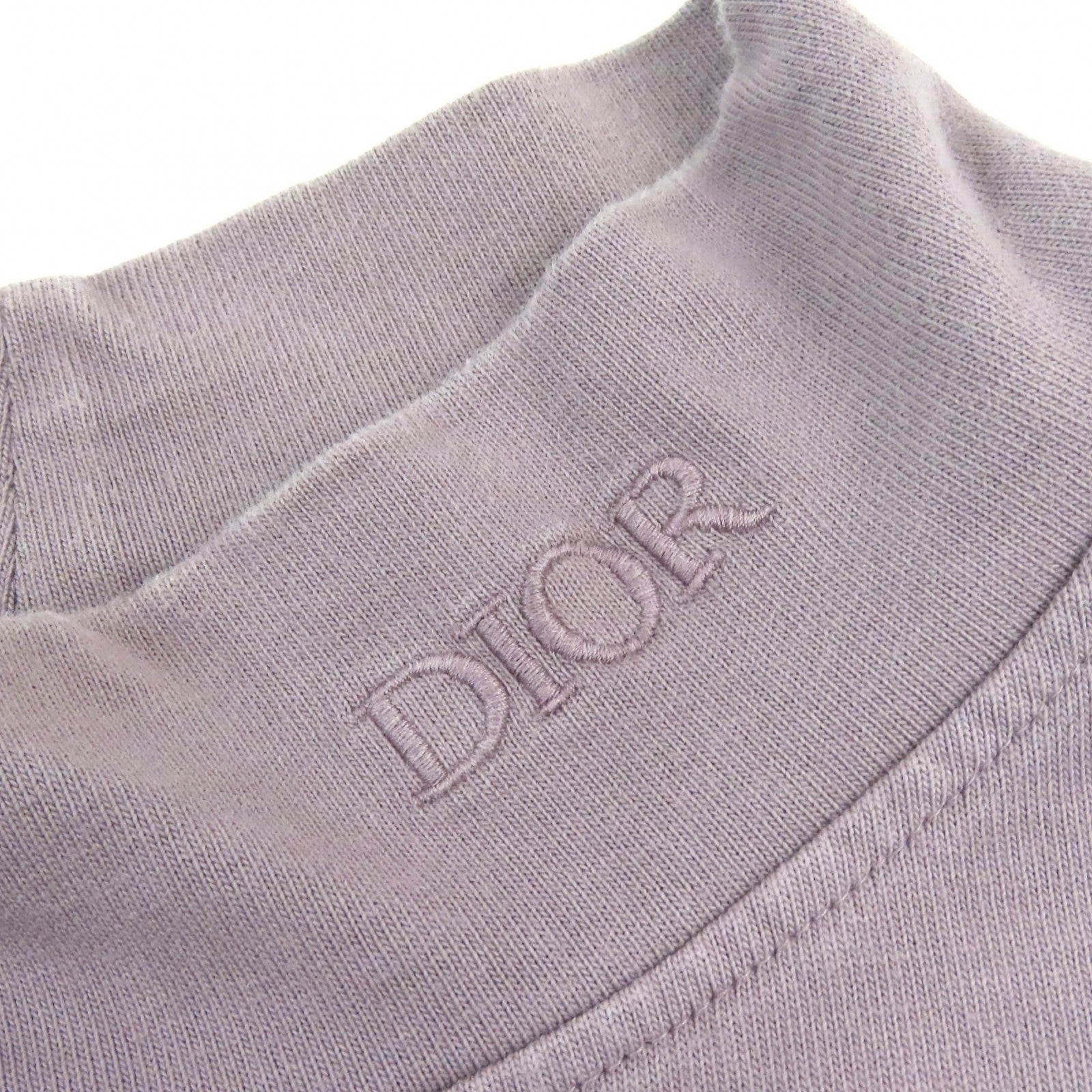 Dior Cotton Logo Embroidered High Neck Sweatshirt S